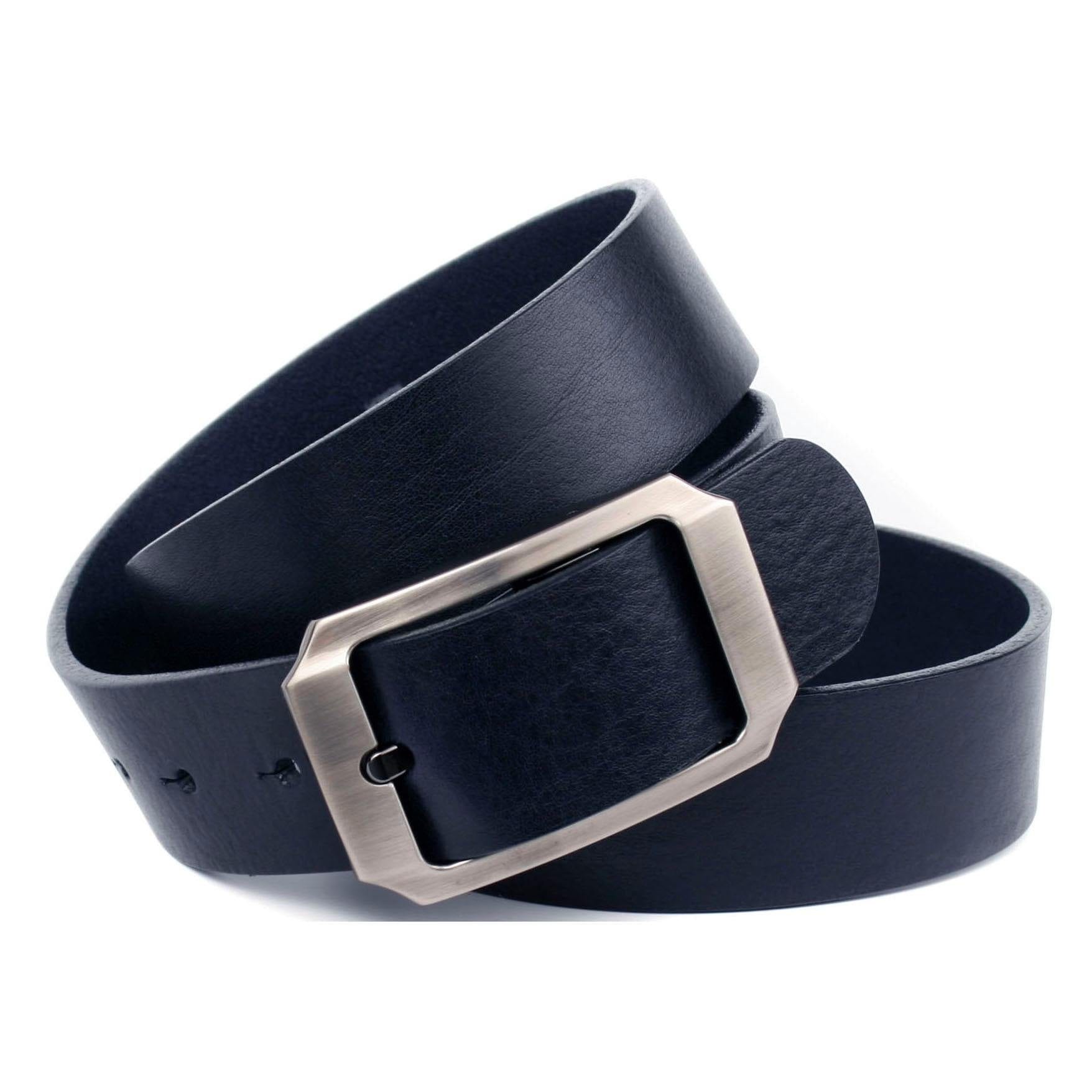 Image of Anthoni Crown Ledergürtel, Vollleder Jeansgürtel in dunkelblau bei Ackermann Versand Schweiz