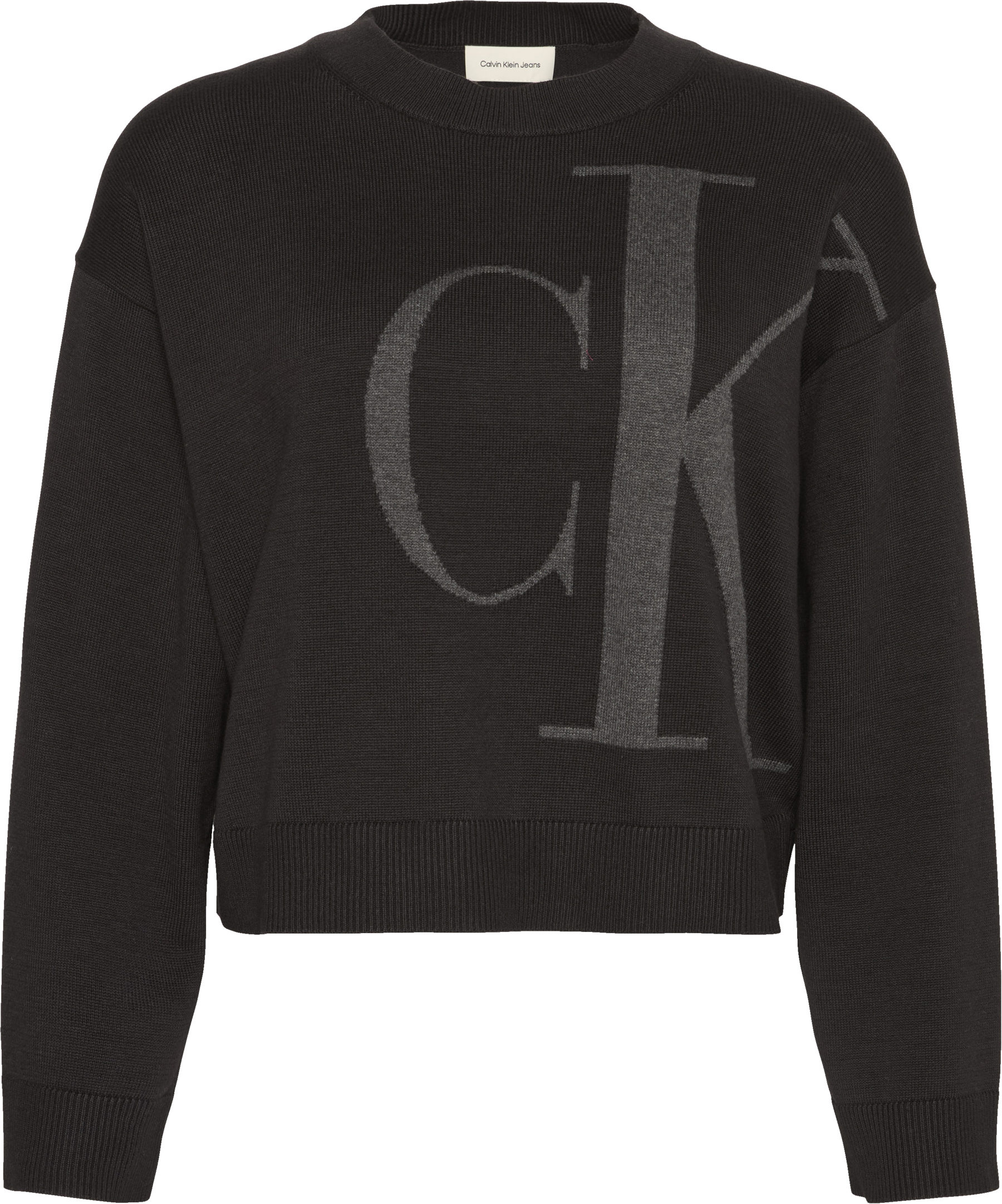 Calvin Klein Jeans Pull en tricot Regular fit mit Rundhalsausschnitt