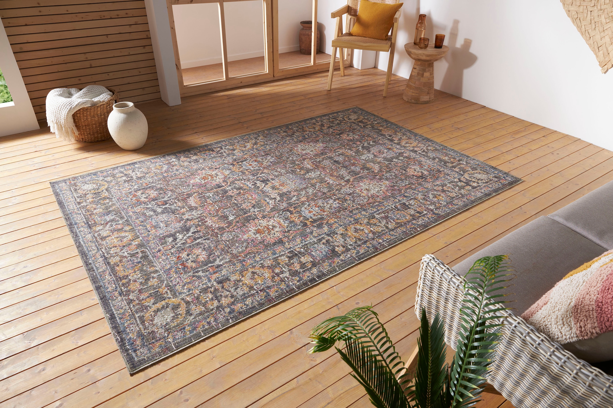 Image of HANSE Home Teppich "Port Said" rechteckig 3 mm Höhe In-& Outdoor, Läufer, Wetterfest, Balkon, Wohnzimmer, Orient