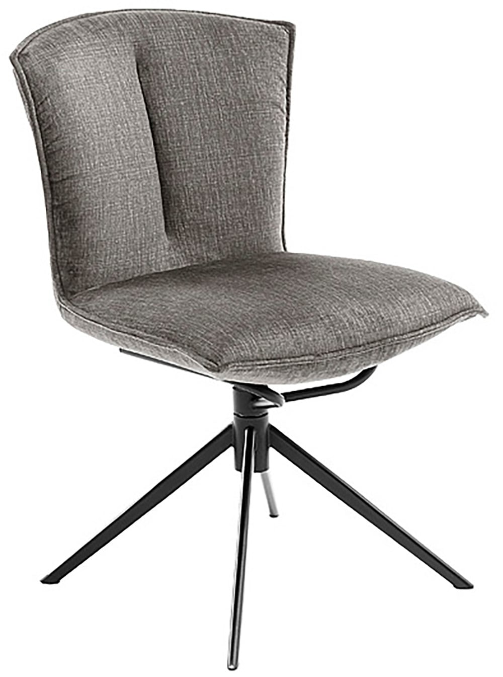 MCA furniture 4-Fussstuhl »NALON Esszimmerstuhl (2er Set) - Stuhl«, (Set), 2 St., Veloursstoff, 360° drehbar, Schwingfunktion, Metall, Veloursoptik, belastbar 120 kg