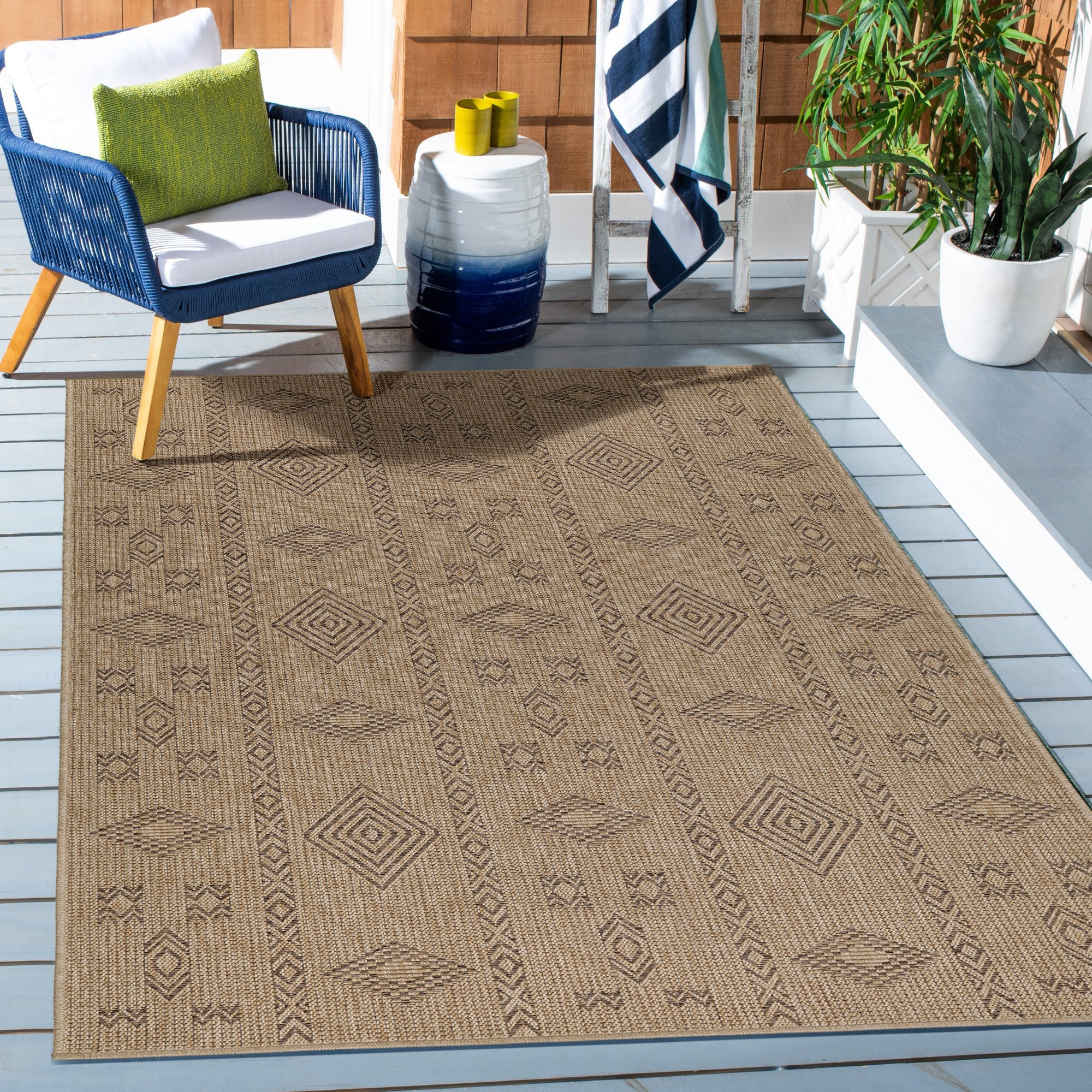 Image of Ayyildiz Teppiche Outdoorteppich "DHAKA 8711" rechteckig 5 mm Höhe Läufer / Pflegeleicht / Strapazierfähig / In- und Outdoor geeignet