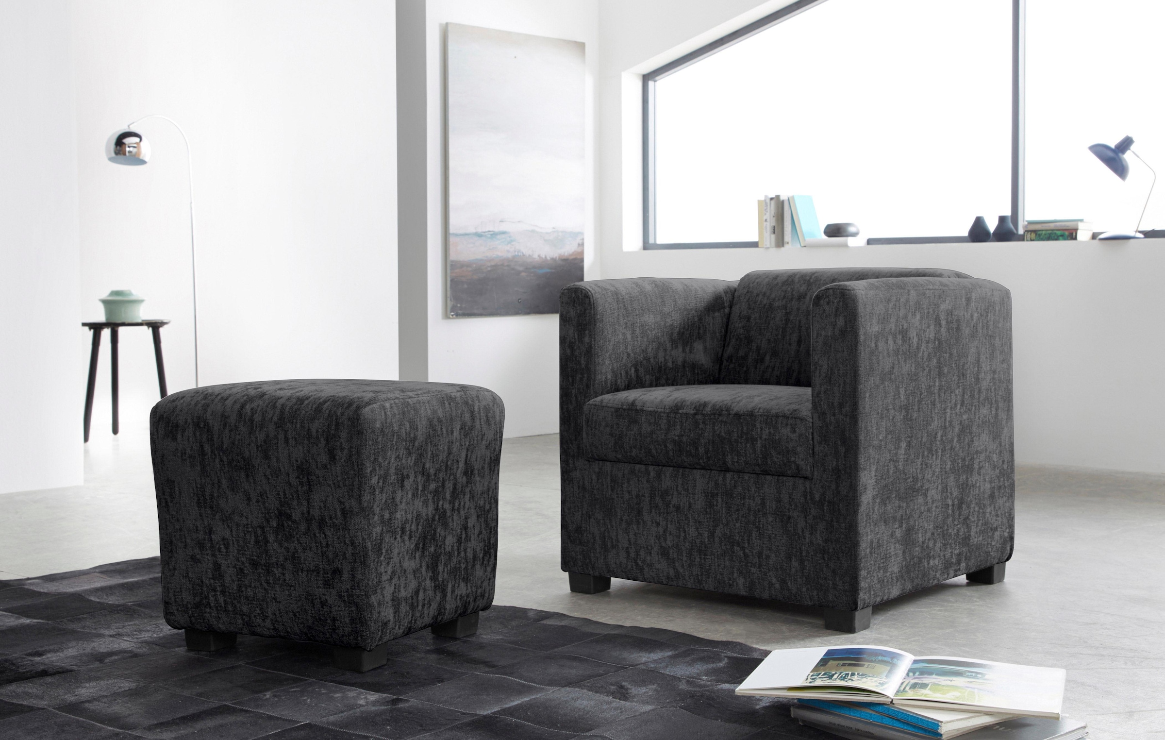 INOSIGN Sessel »Bob Cocktailsessel, Clubsessel, Loungesessel«, in verschiedenen modernen Farben und Qualitäten