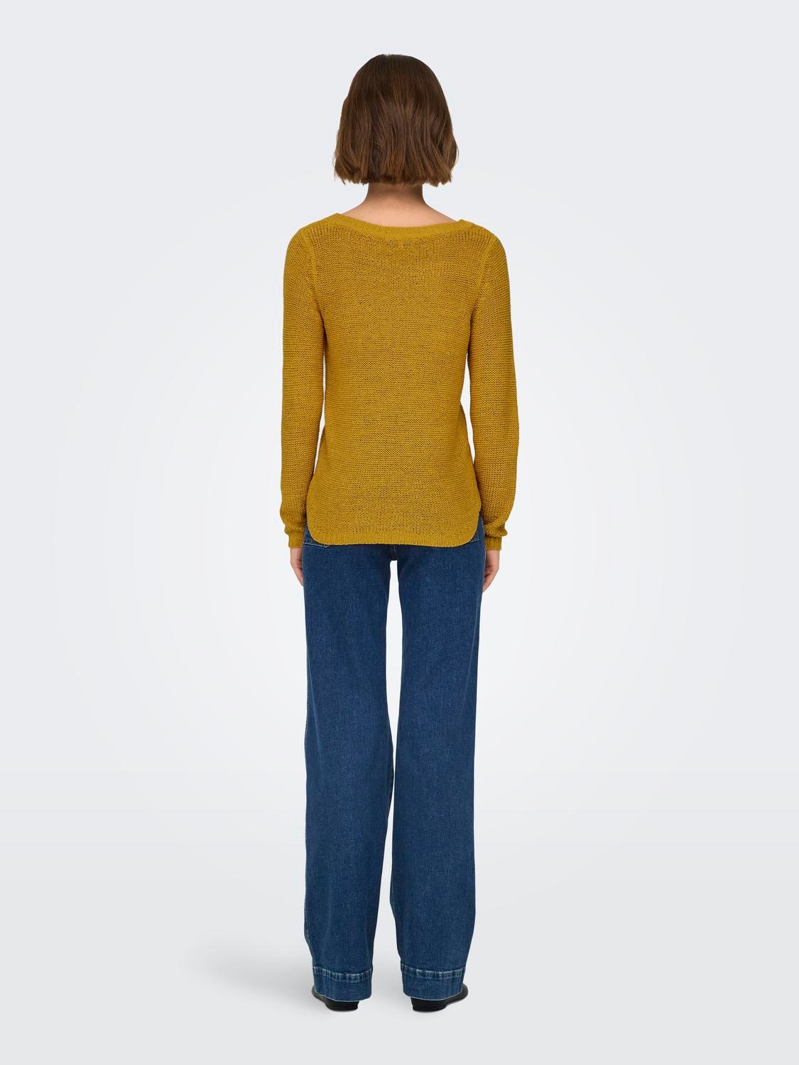ONLY Strickpullover »ONLGEENA XO L/S PULLOVER KNT NOOS«, mit Rundhalsausschnitt