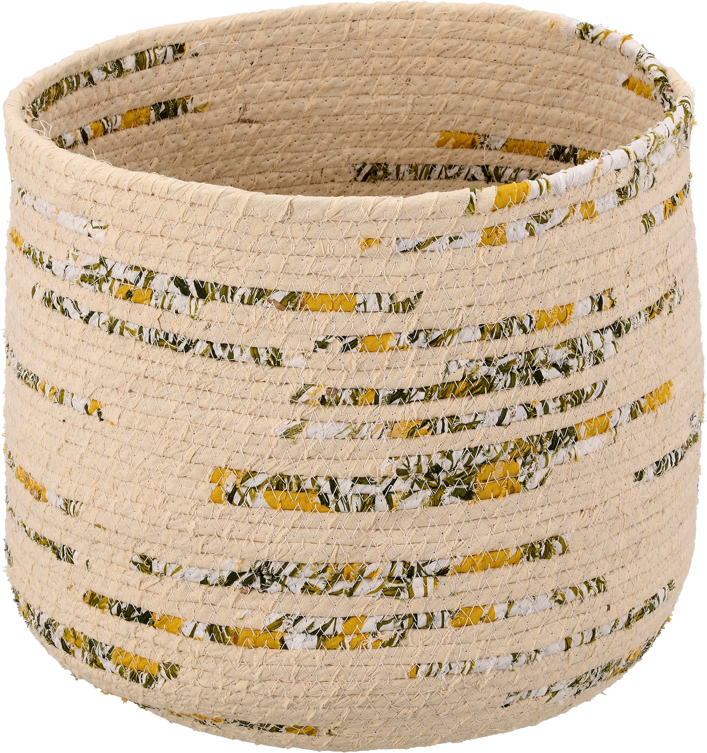 Creativ home Panier décoratif »Korb« avec des accents de couleur décoratifs
