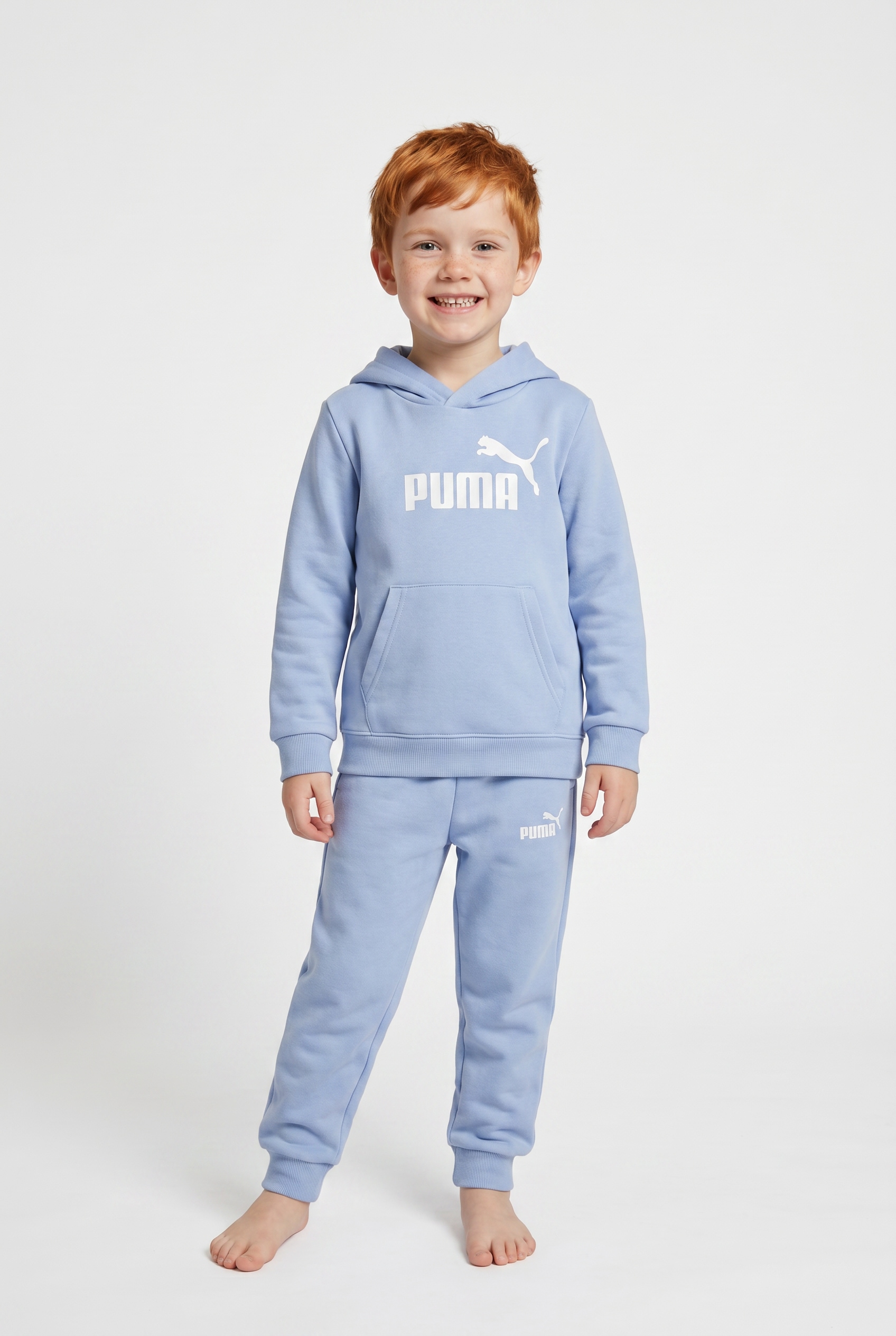 Image of PUMA Trainingsanzug "ESS NO1 LOGO SWEAT SUIT FL PS" 2 mit Kapuze, bequeme Passform