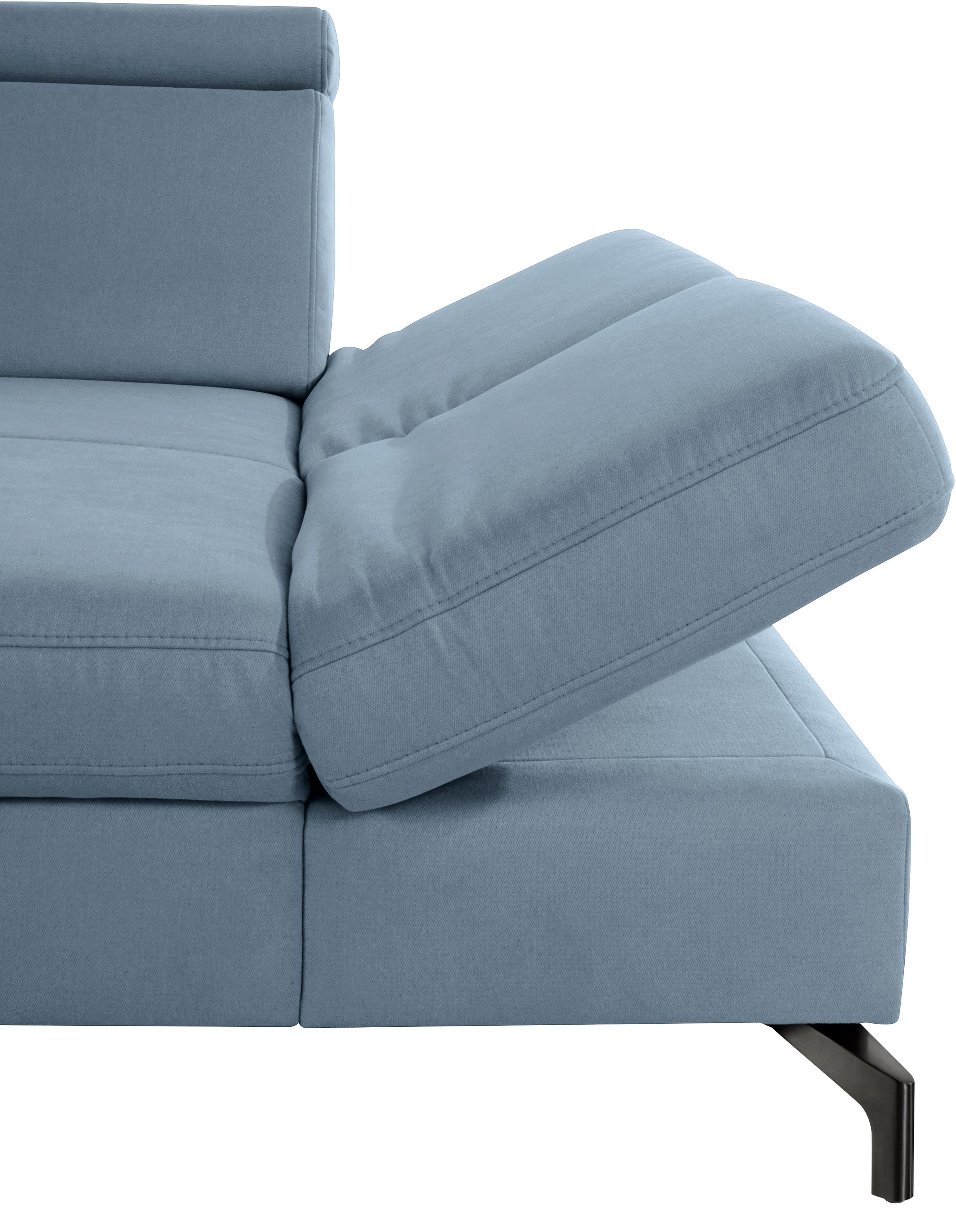 sit&more Ecksofa »Brisbane L-Form«, Fusshöhe 12 cm, inklusive Sitztiefen-, Armteil- und Kopfteilverstellung