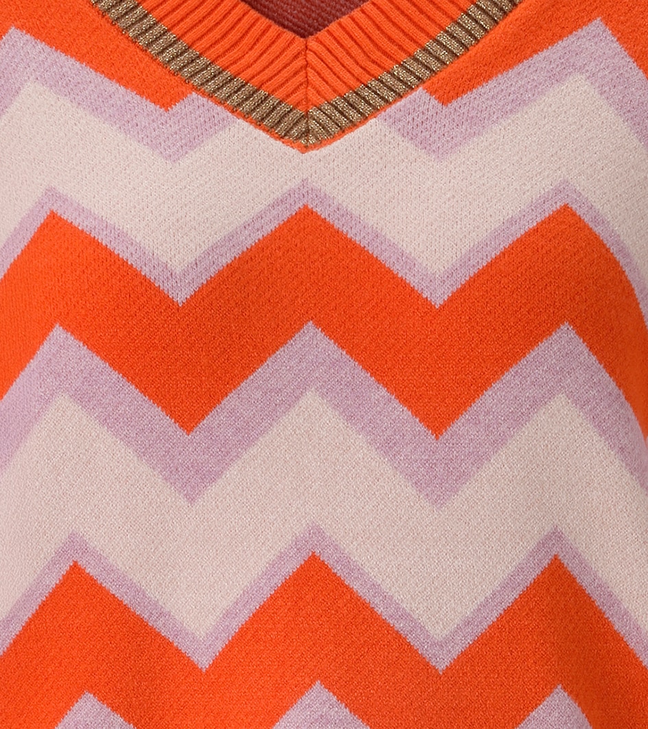 Aniston CASUAL Strickpullover im interessantem Zick-Zack-Muster