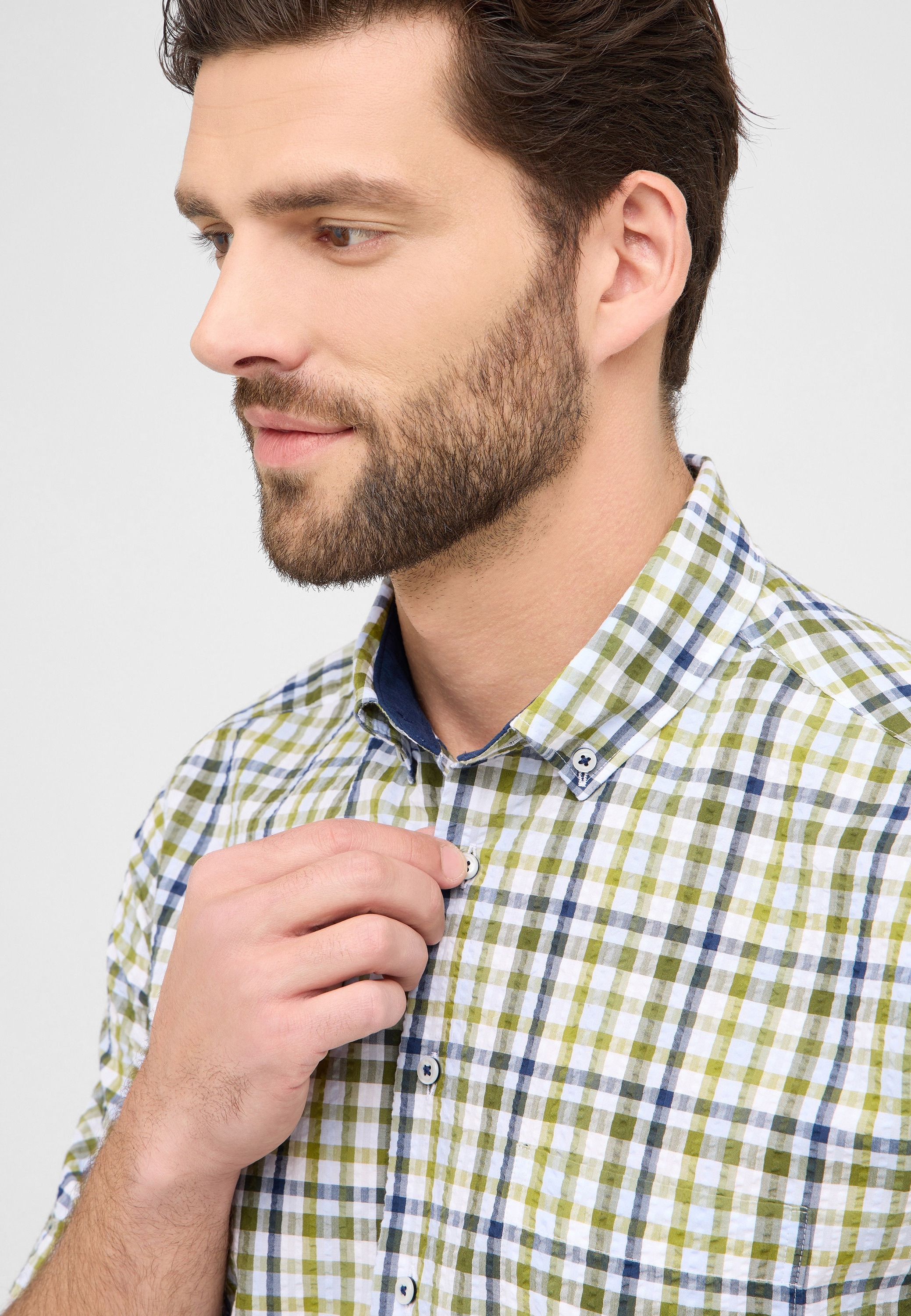 Eterna Chemise à manches courtes »MODERN FIT« EASY IRON (bügelleicht)