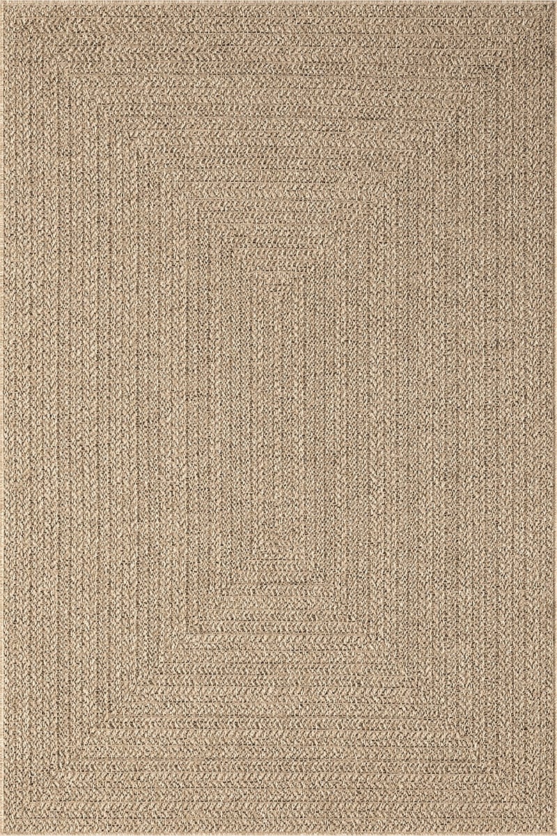 the carpet Outdoorteppich »Kansas«, rechteckig, 1 mm Höhe, moderner robuster In und Outdoor Teppich Jute Look