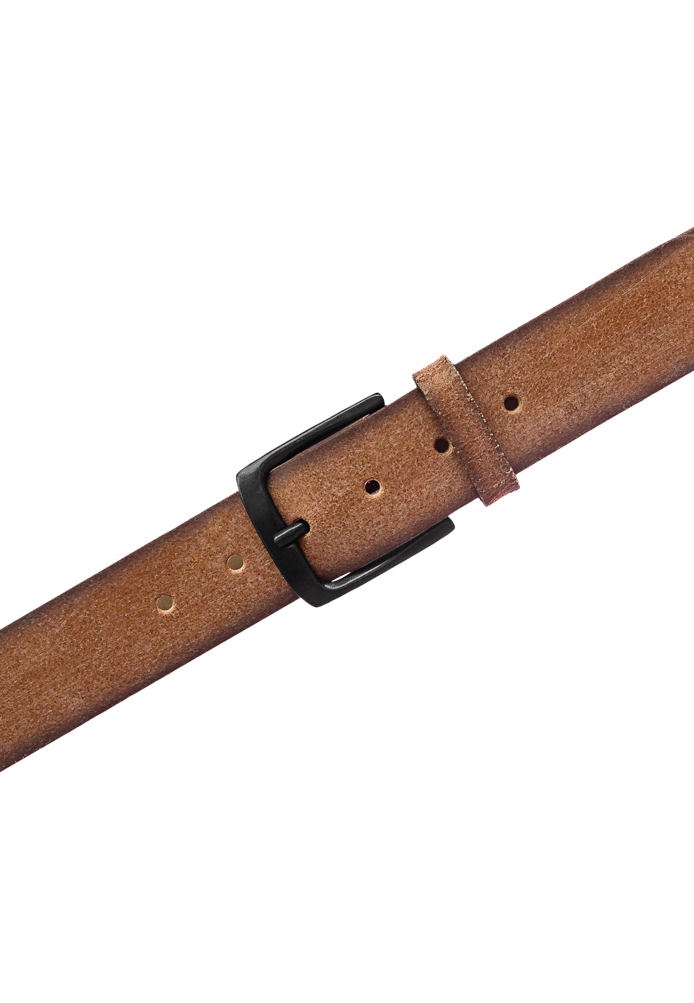 MUSTANG Ceinture en cuir Vollrindleder in Antik-Optik, Dornschnalle, 4 cm breit