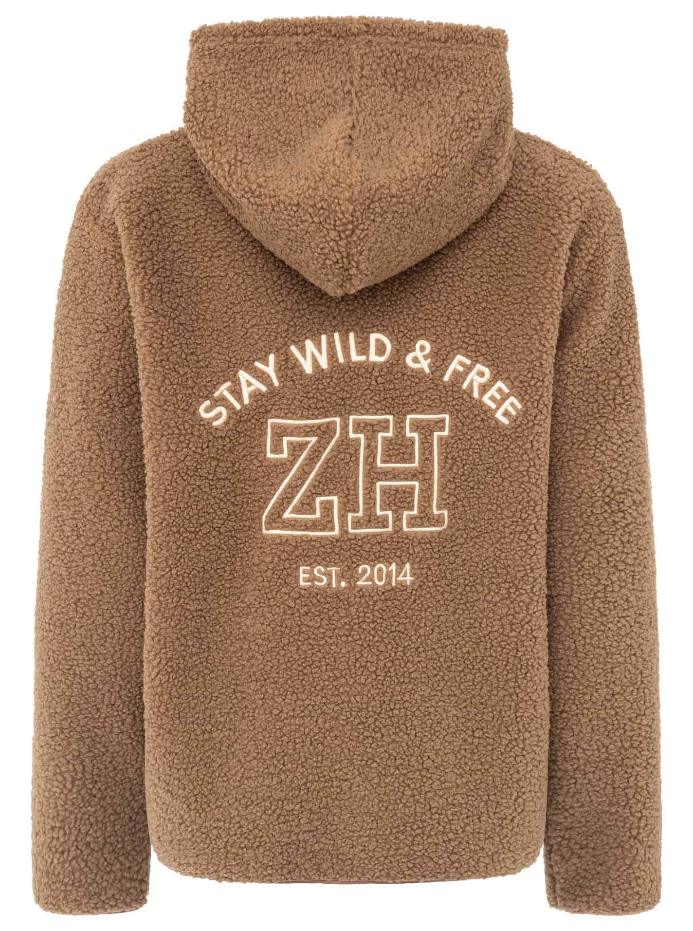 Zwillingsherz Kapuzensweatjacke »"Hoody Zip"« durchgehender Reissverschluss, Kapuze, grosses Logo hinten
