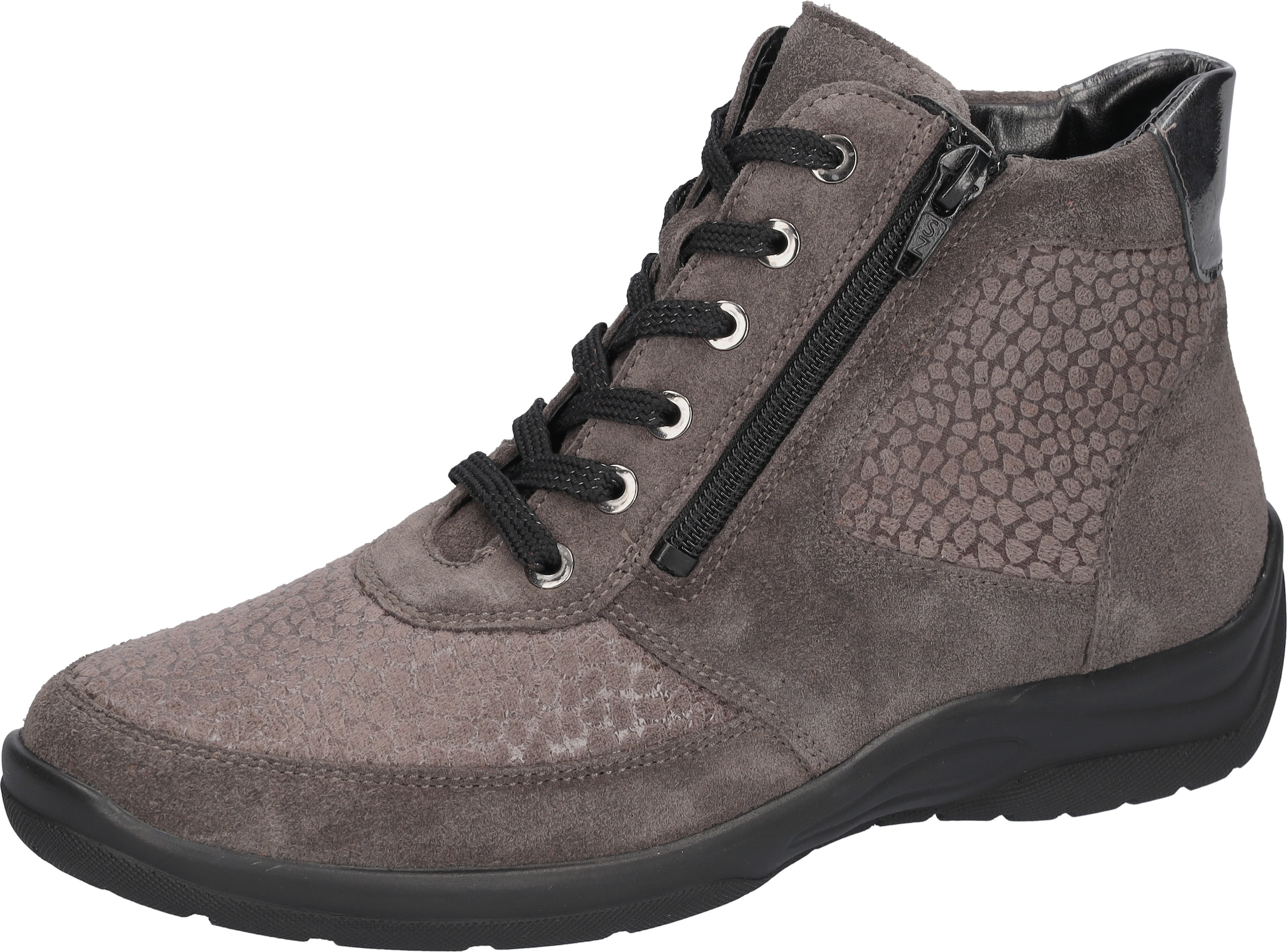 Image of Waldläufer Schnürboots "HESNA" Komfortschuh, Bequemschuh, Stiefelette mit Reissverschlüsse, H-Weite