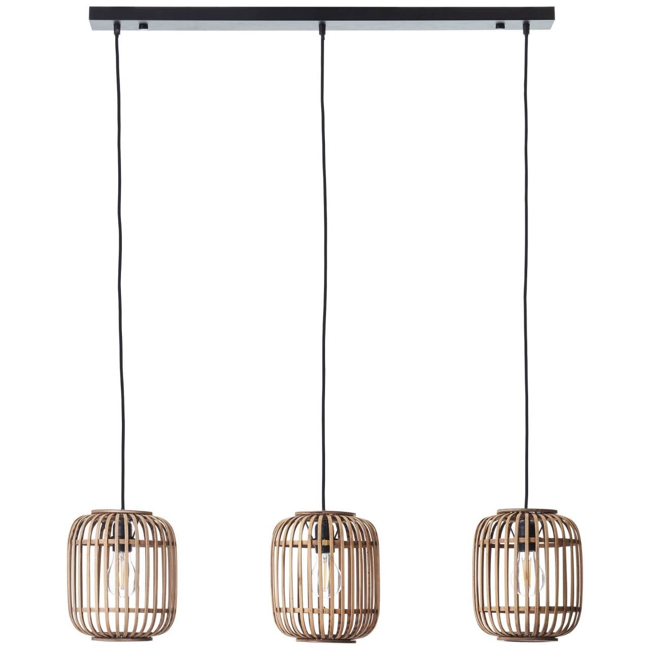 Brilliant Pendelleuchte »Woodrow«, 3 flammig, Leuchtmittel E27 | ohne Leuchtmittel, Hängelampe, 3-flammig