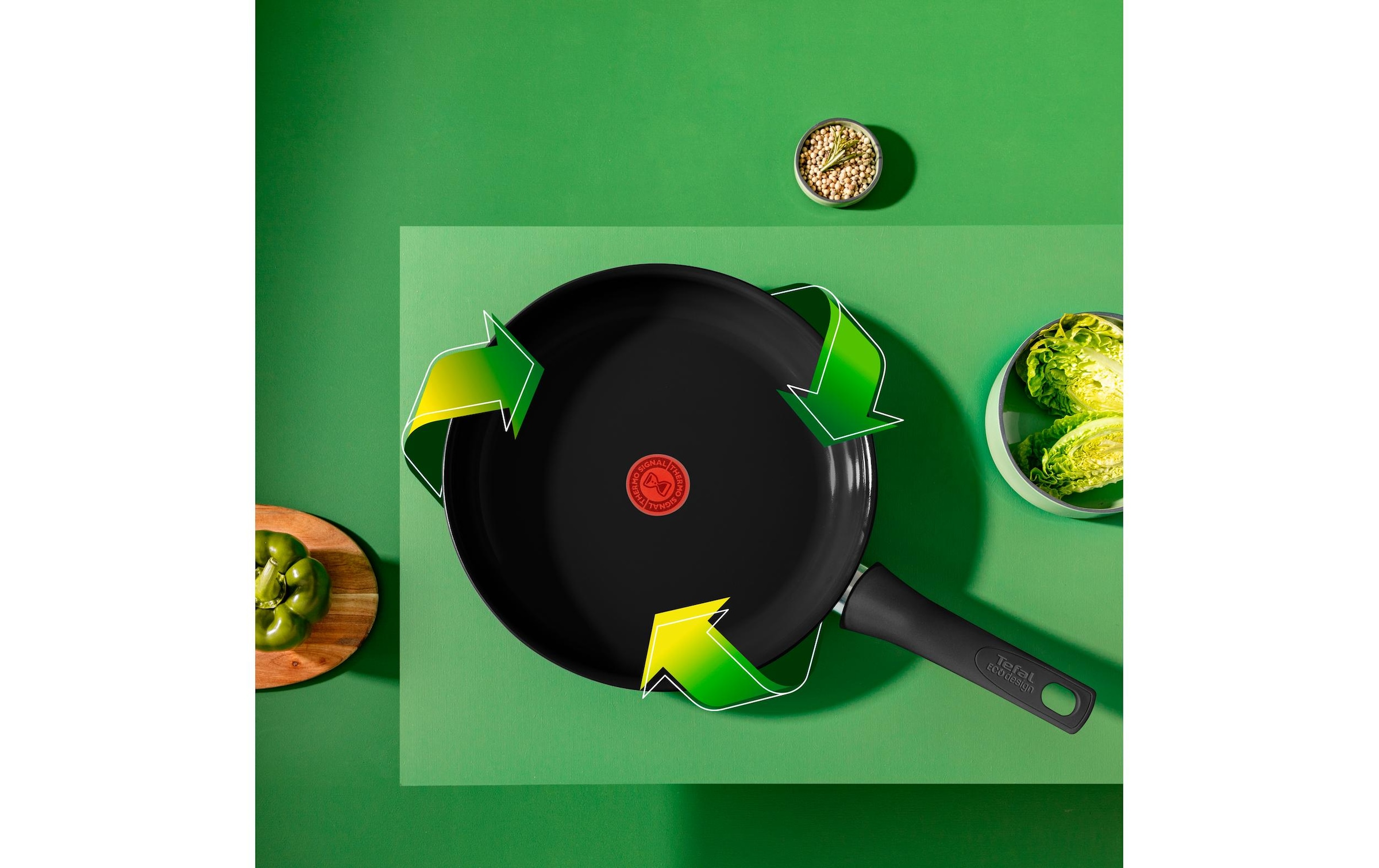 Tefal Bratpfanne »Renew Black On 24 cm«