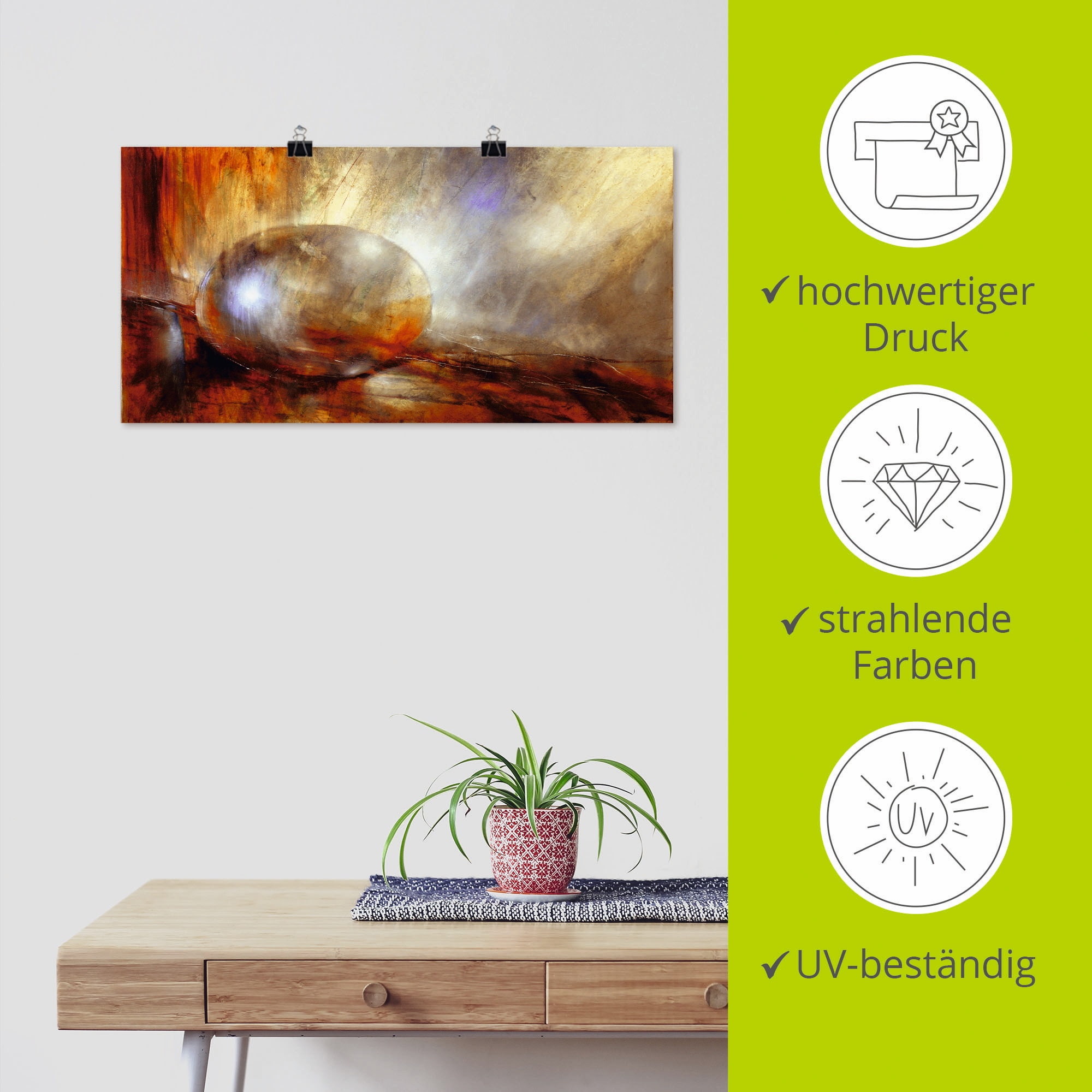 Artland Wandbild »Brainstorming« Muster 1 Stk. tlg. als Leinwandbild, Poster in verschied. Grössen