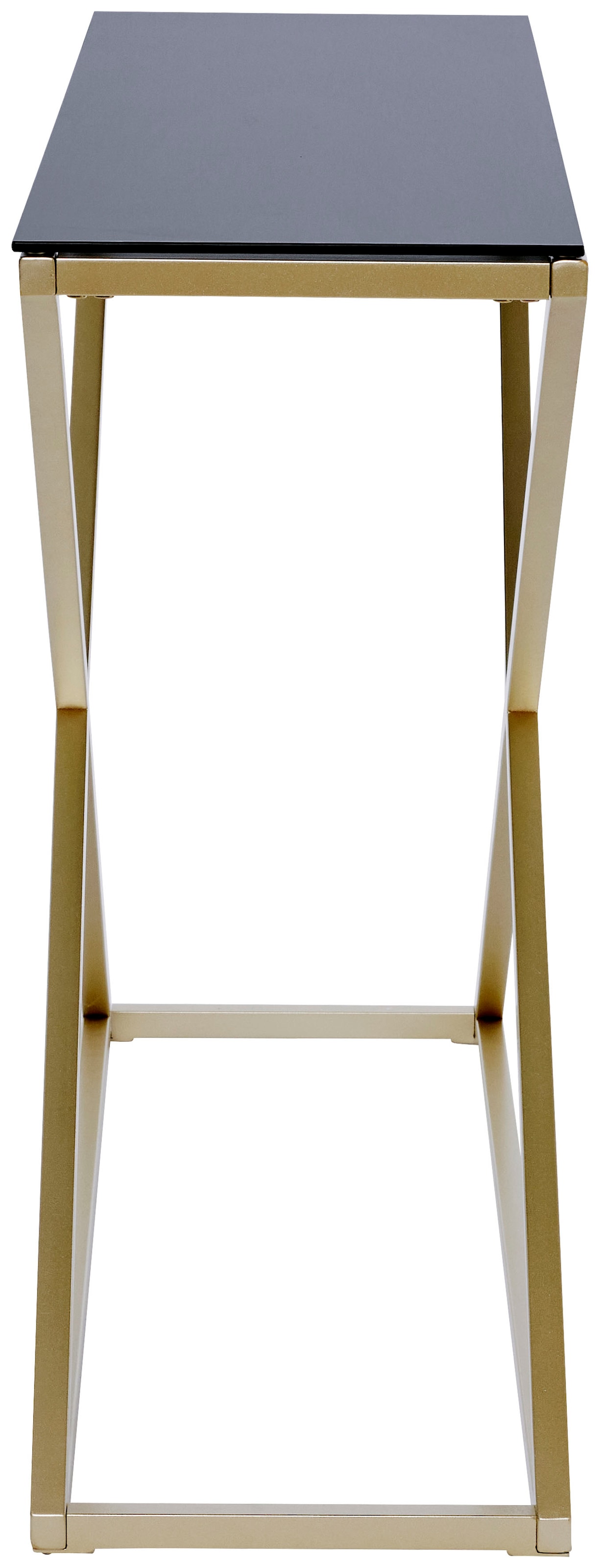 Jahnke Konsolentisch »XTRA CONSOLE« 1 Stk. tlg. Konsole/Beistelltisch in Gold-Look, aus Sicherheitsglas gefertigt