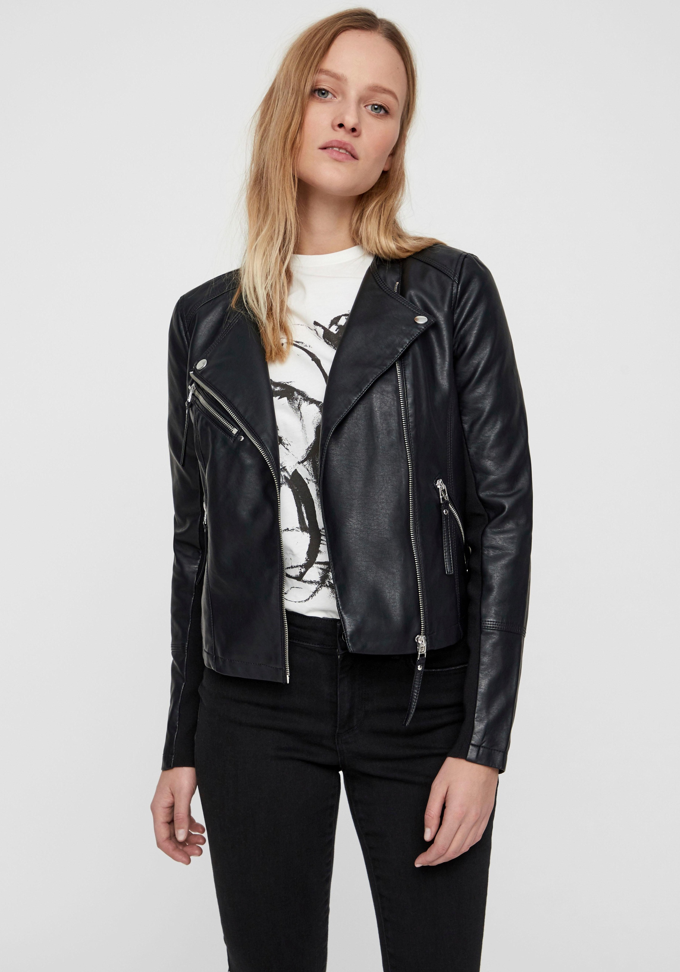Image of Vero Moda Lederimitatjacke »VMRIA«, mit Bikerdetails bei Ackermann Versand Schweiz