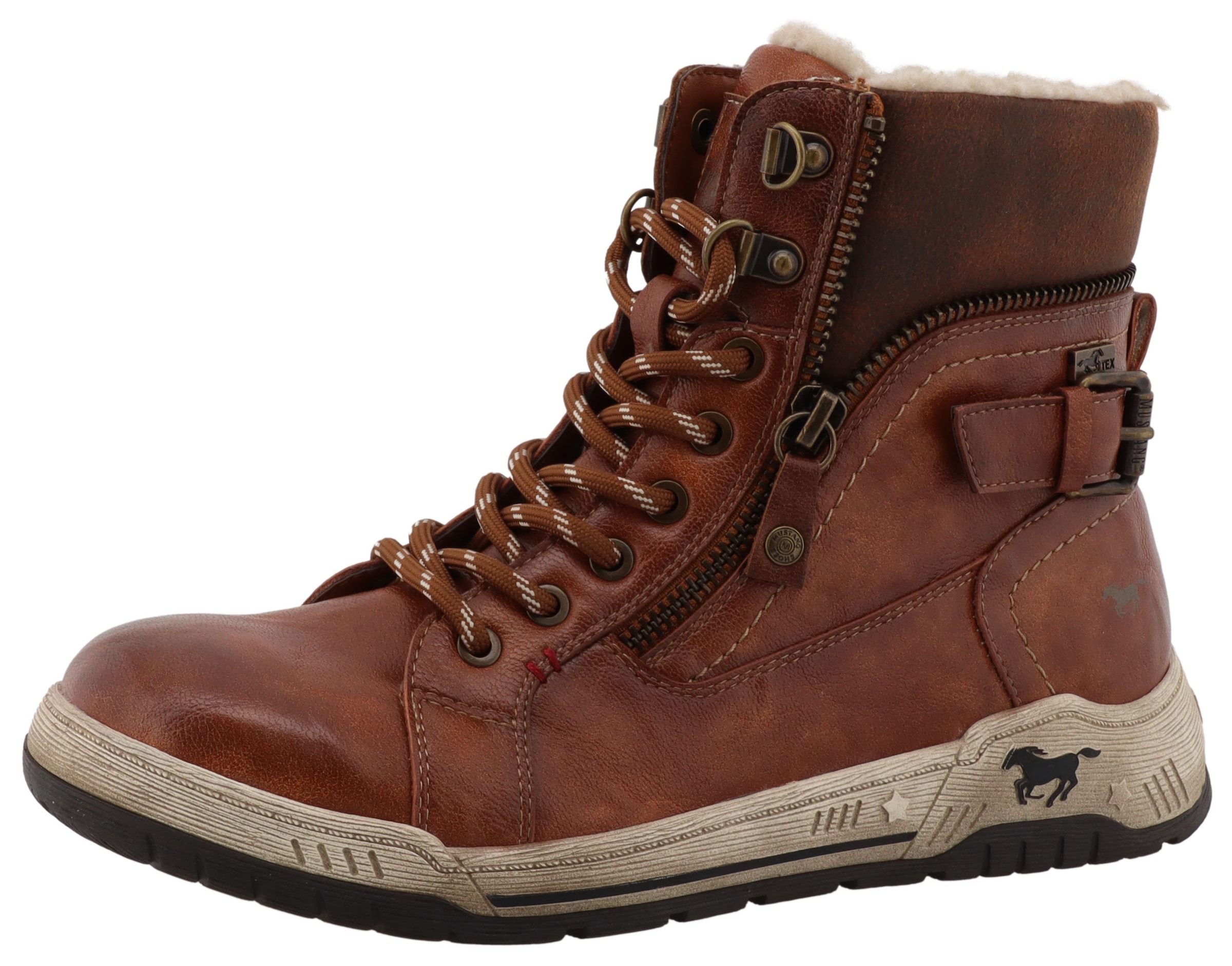 Mustang Shoes Bottes d'hiver »Ihana«  sneakers montantes, bottes d'hiver avec doublure chaude et TEX