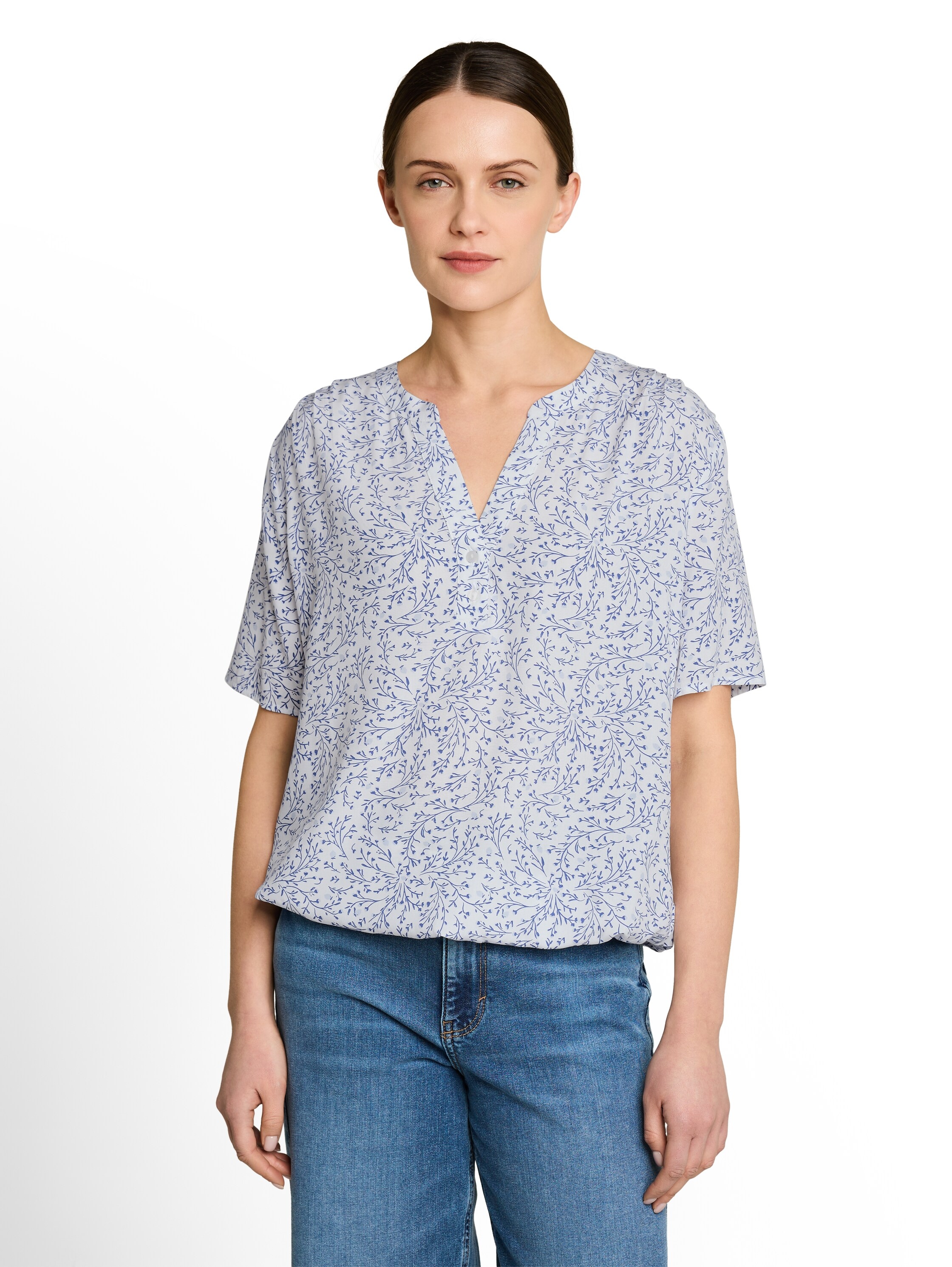 Image of TOM TAILOR Klassische Bluse "Regular" mit All-Over Print