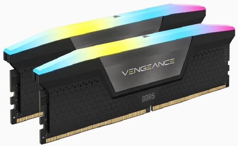 Corsair Arbeitsspeicher »Vengeance RGB DDR5 6000MHz 32GB (2x16GB)«, optimiert für Intel-Mainboards