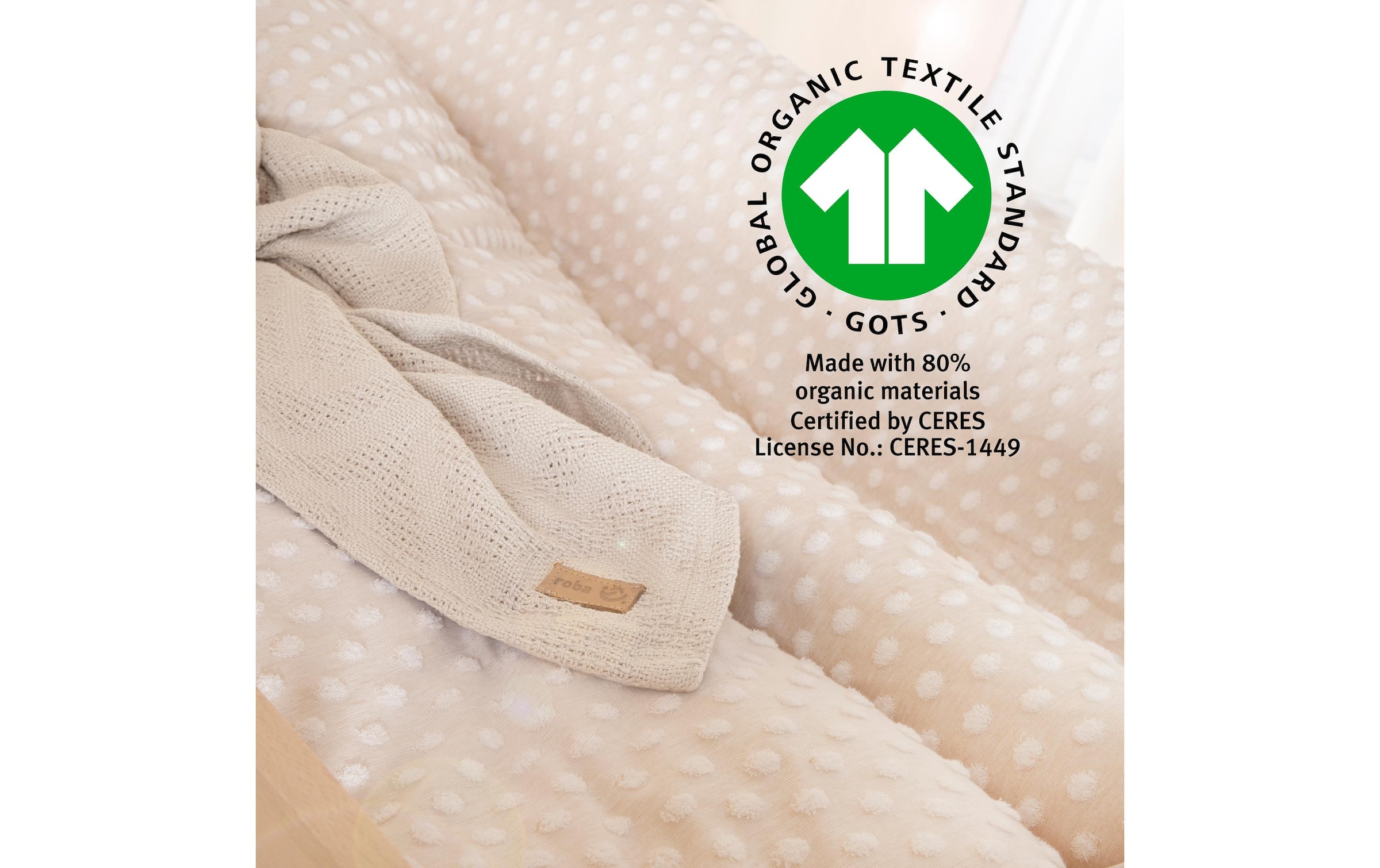 roba® Kinderbettwäsche »Frosty almond 80 x 80 cm + 35 x 40 cm«