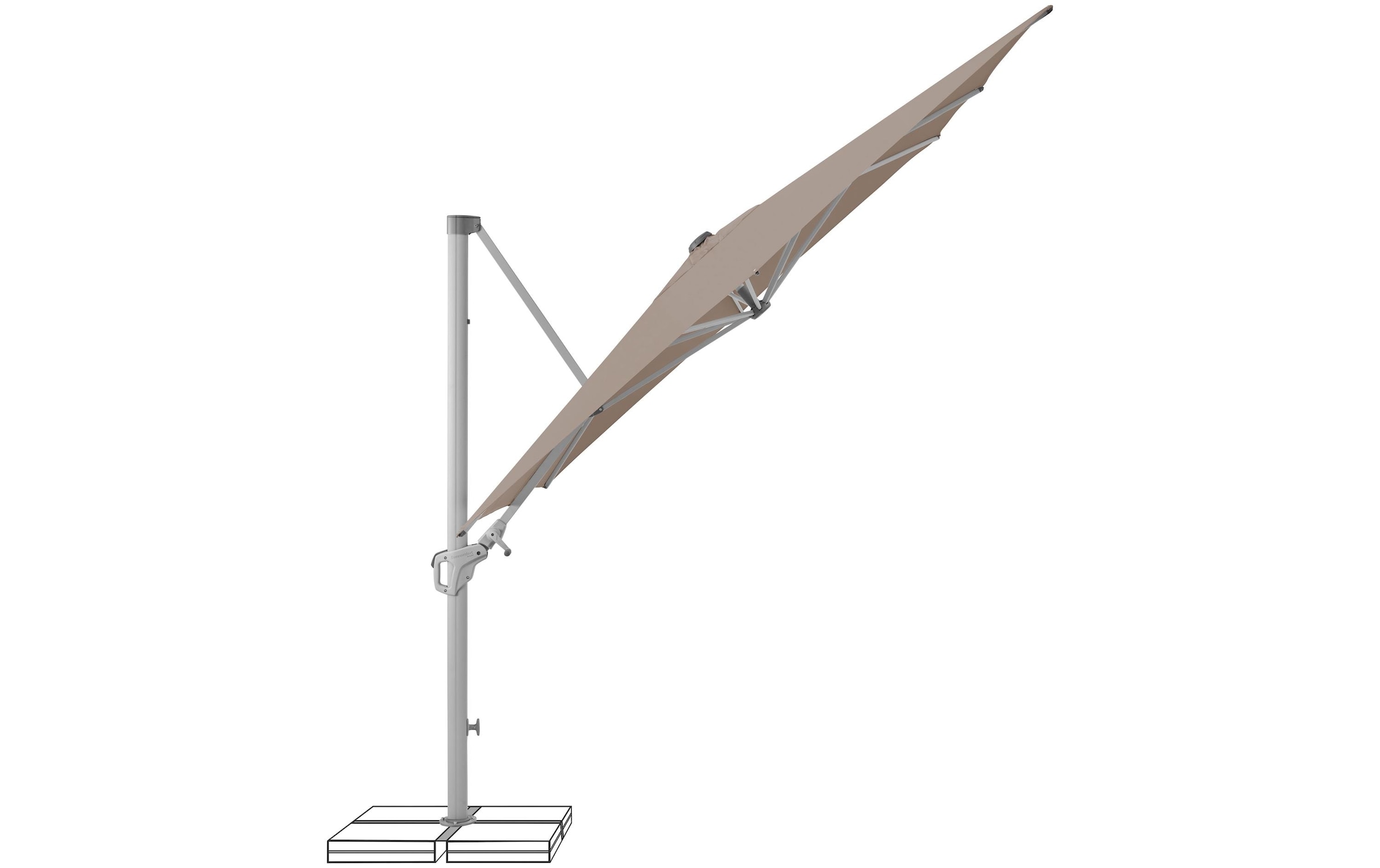  Parasol »Suncomfort by Glatz Familyflex 250 x 250 mm« Freiarmschirm