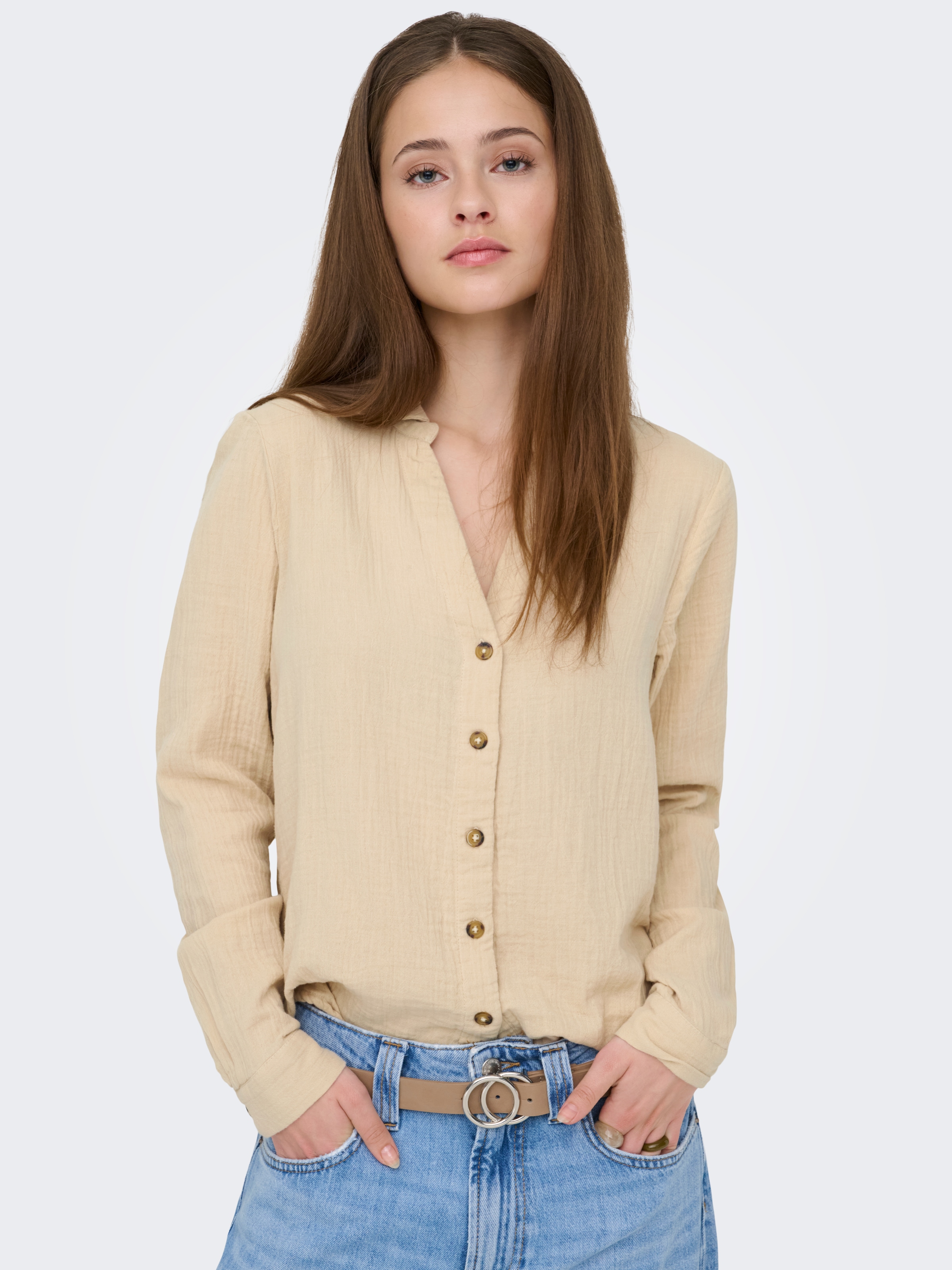 ONLY Blouse à manches longues »ONLTHYRA LIFE L/S REGULAR SHIRT NOOS WVN«