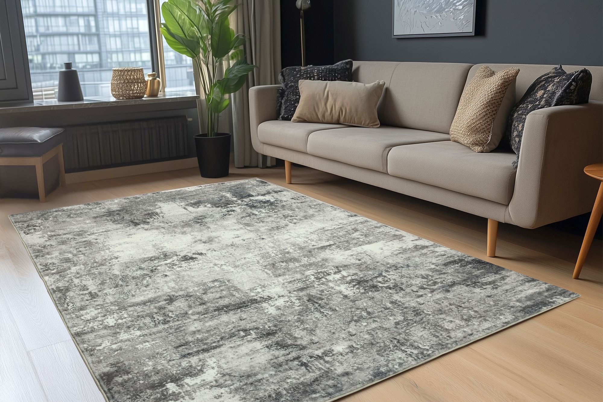 Kayoom Tapis »Elegantica 330« Rectangulaire 12 mm Höhe Kurzflor, Modernes Muster, Fussbodenheizungsgeeignet, Wohnzimmer