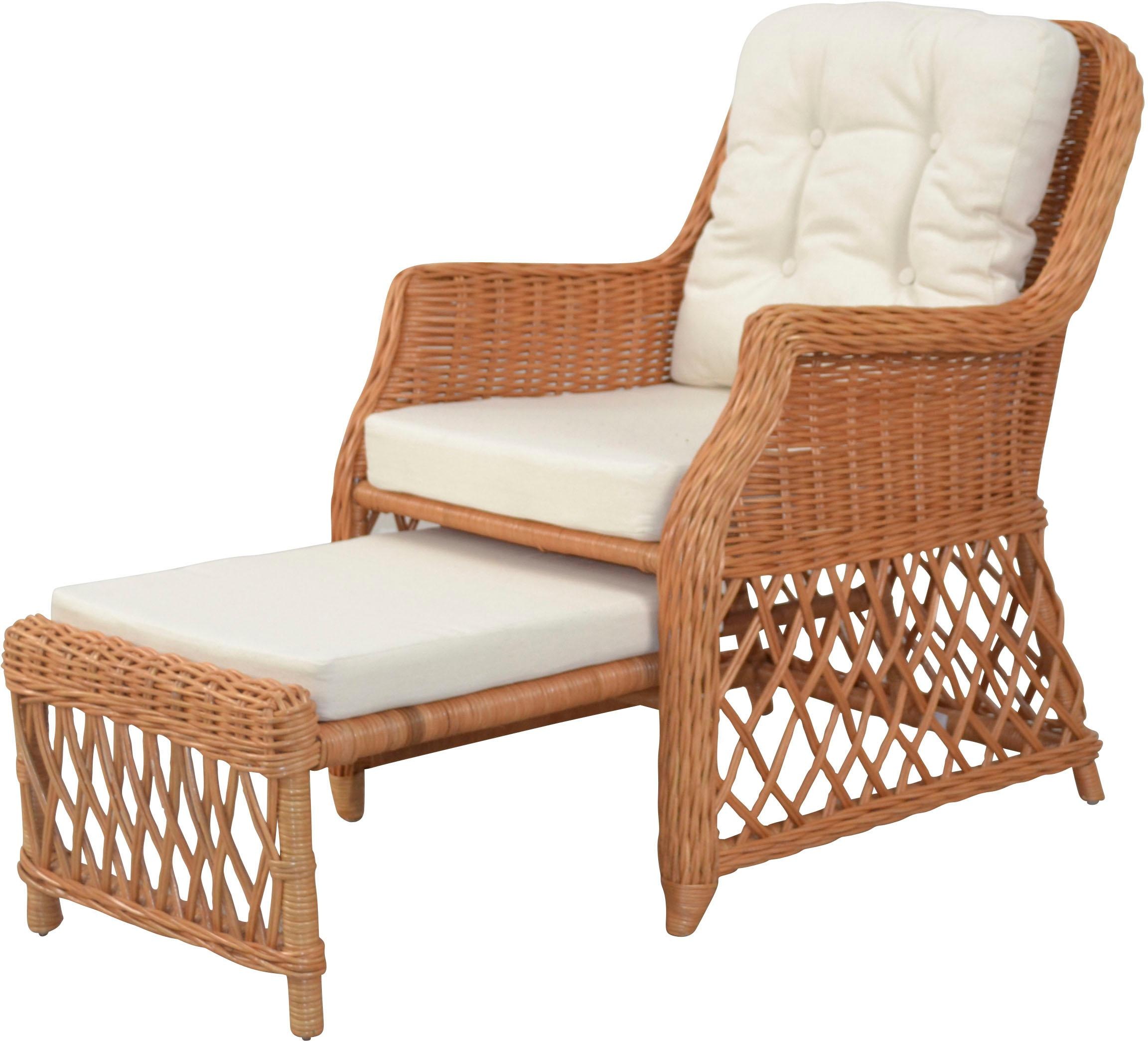Home affaire Rattanstuhl, Handarbeit, Masse (B/T/H): (67/75/91)