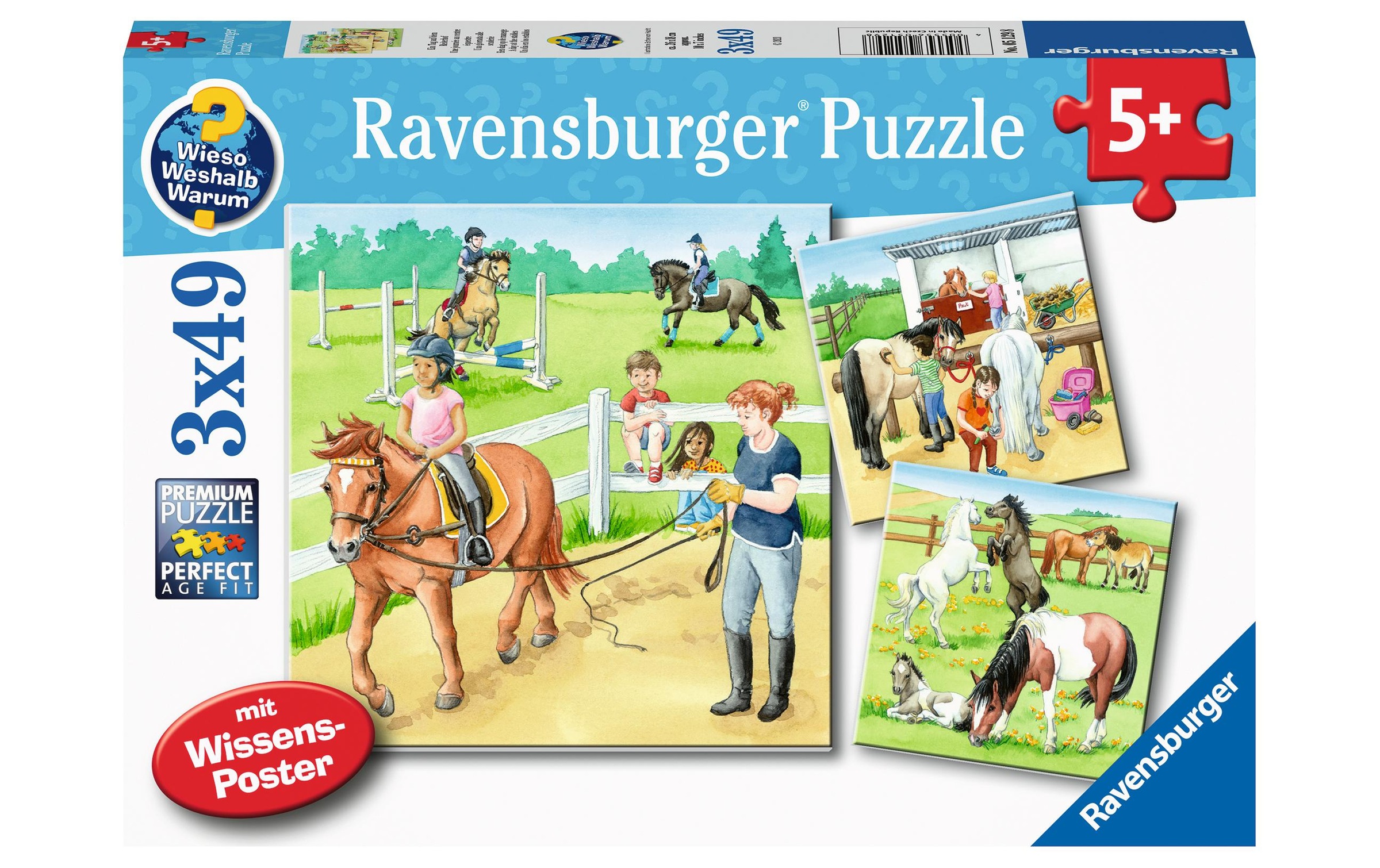 Image of Ravensburger Puzzle »Ein Tag auf dem Reiterhof«, (147 tlg.) bei Ackermann Versand Schweiz