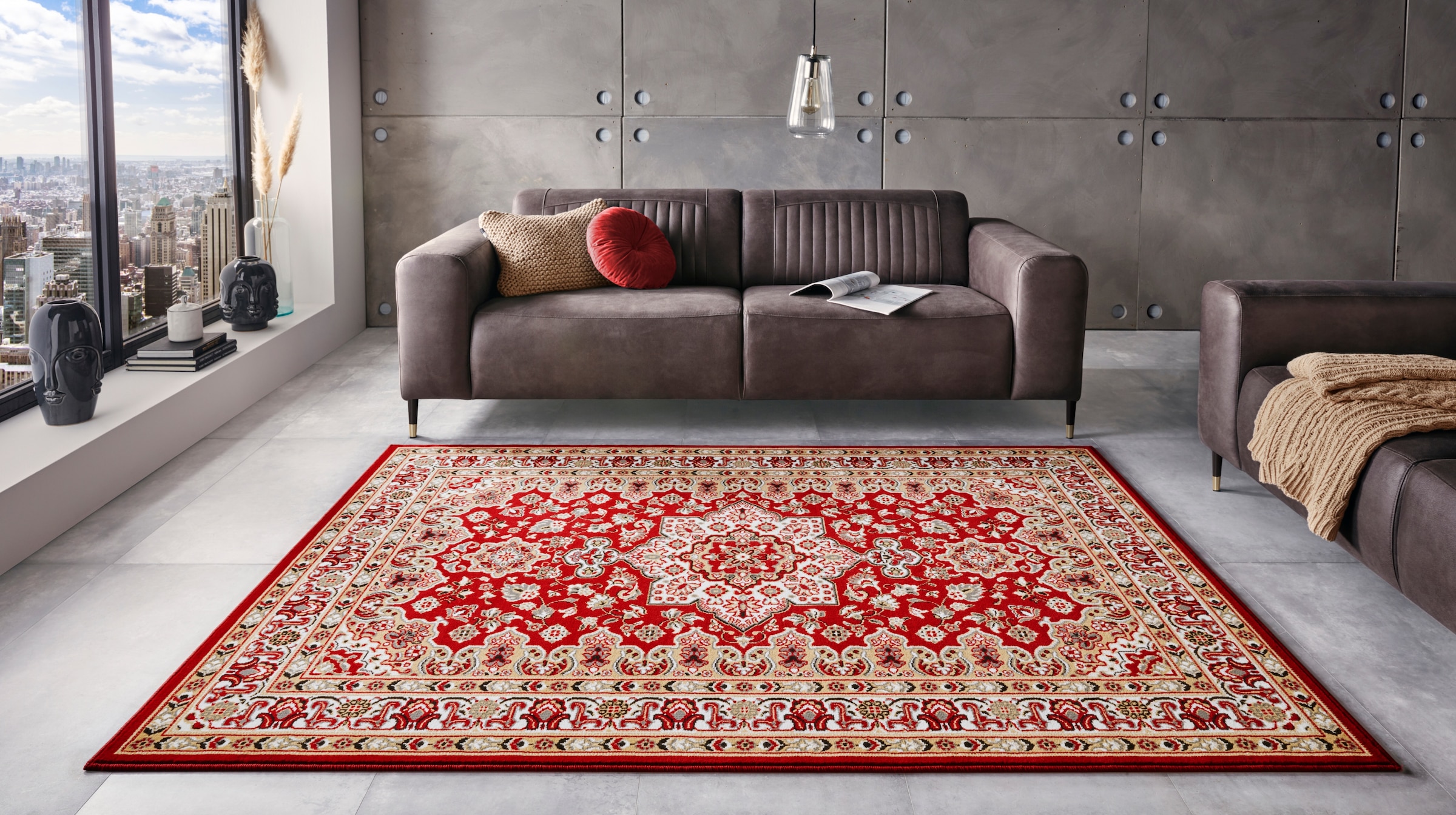 HANSE Home Teppich »Parun Täbriz«, rechteckig, 9 mm Höhe, Kurzflor, Orient, Läufer, Vintage, Esszimmer, Wohnzimmer, Flur
