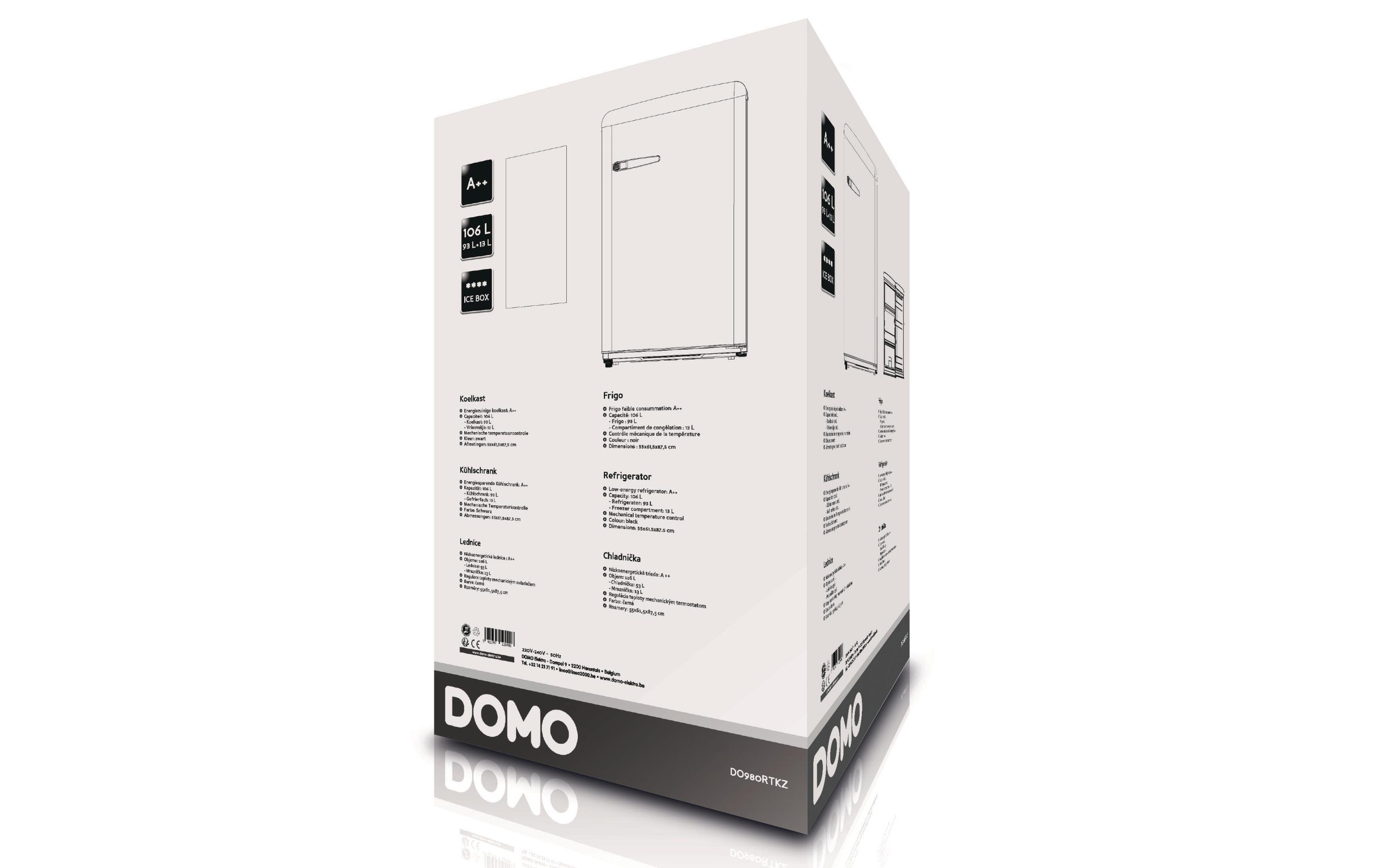 Domo Kühlschrank »DO980RTKZ A++«