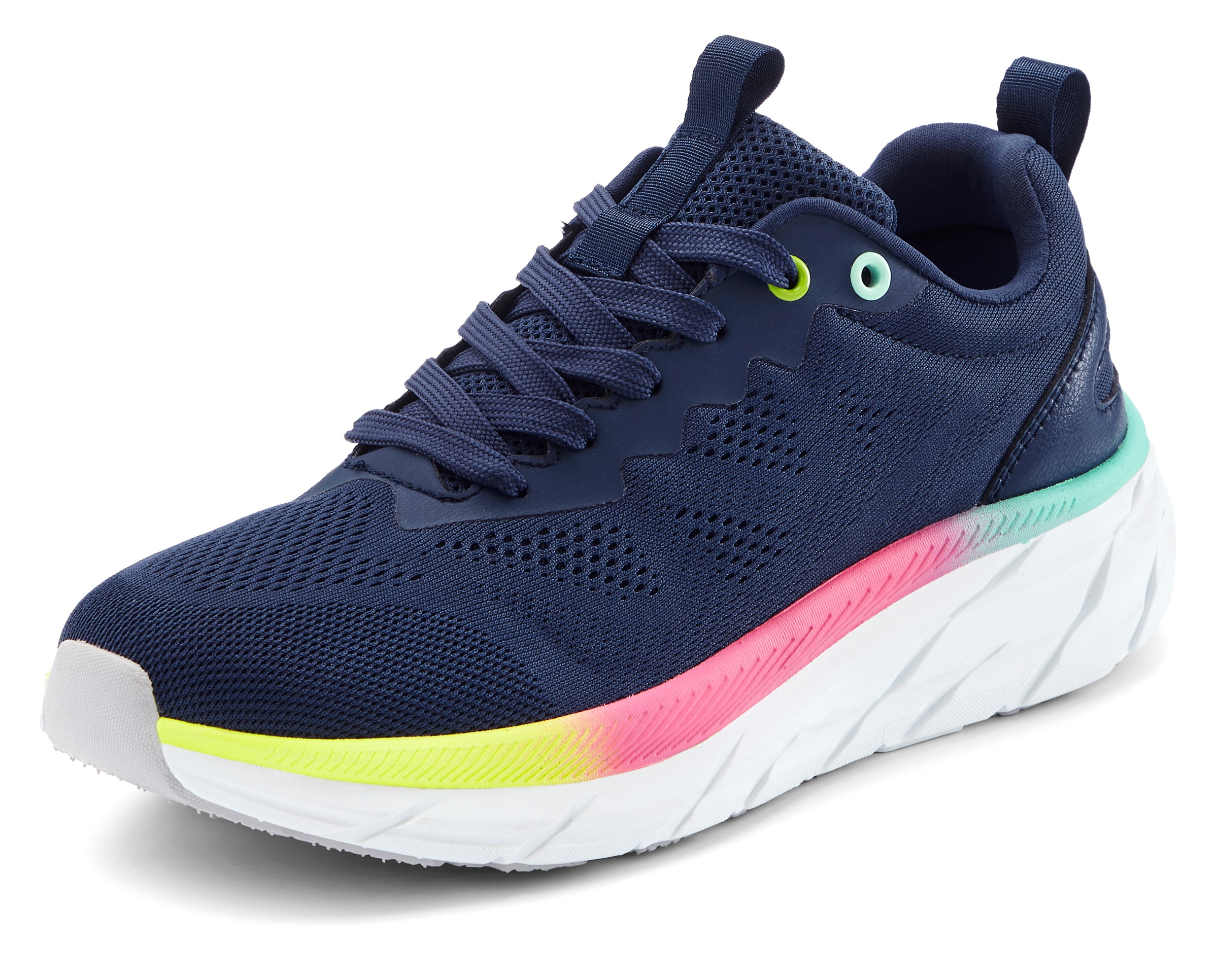 LASCANA Sneakers »Textilschuh, Halbschuh, Turnschuhe,«  mit modischen Farbdetails VEGAN