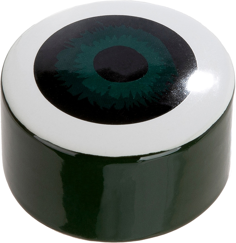 GILDE Tischvase »Deckelvase rund Magic Eye« Deckelvase, Magic Eye, Musterdesign, Aufbewahrung, modern