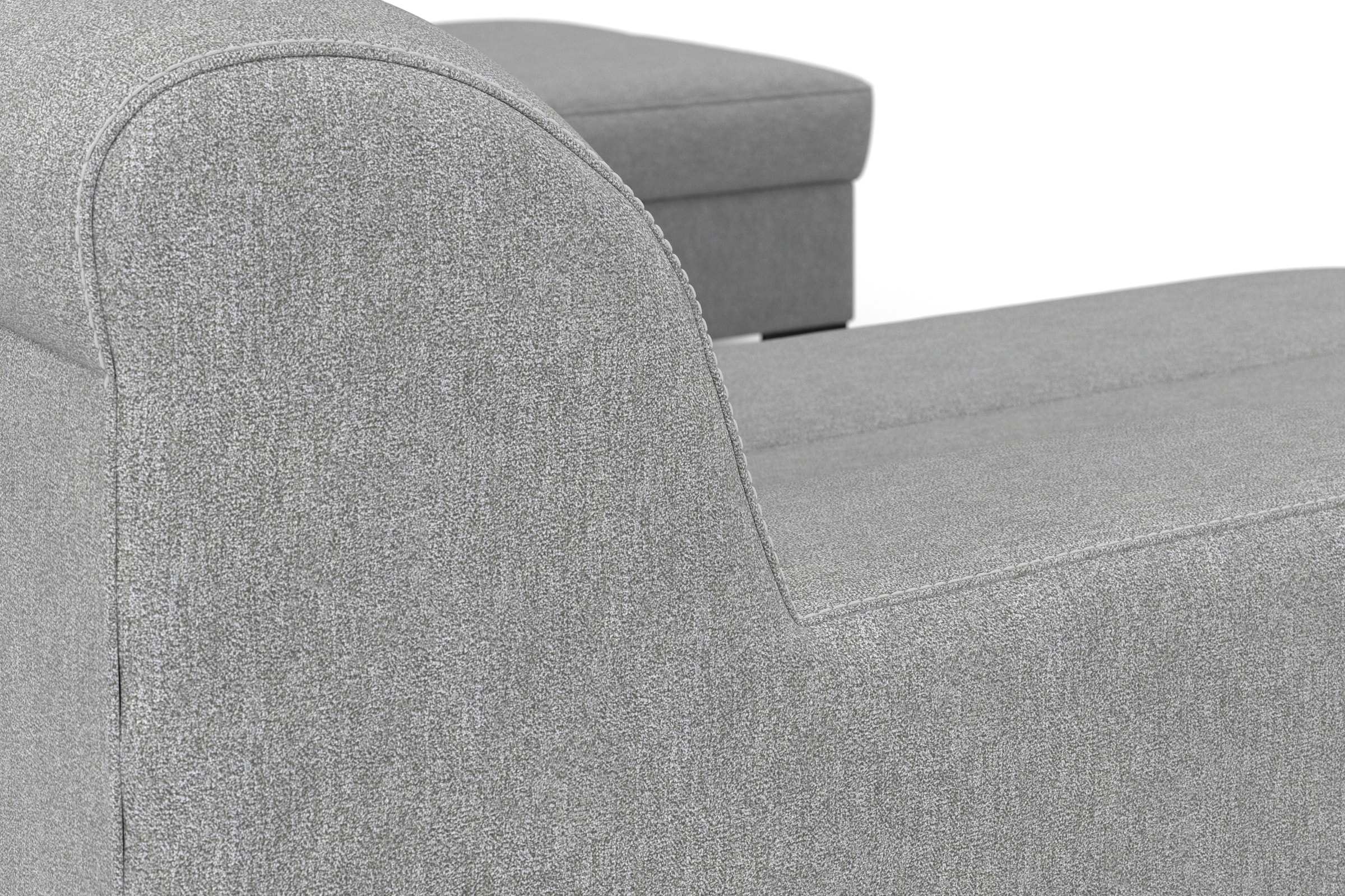 INOSIGN Wohnlandschaft »Balme, moderne Formensprache, zeitloses Design, U-Form«, Inkl. Zierkissen, wahlweise mit Bettfunktion
