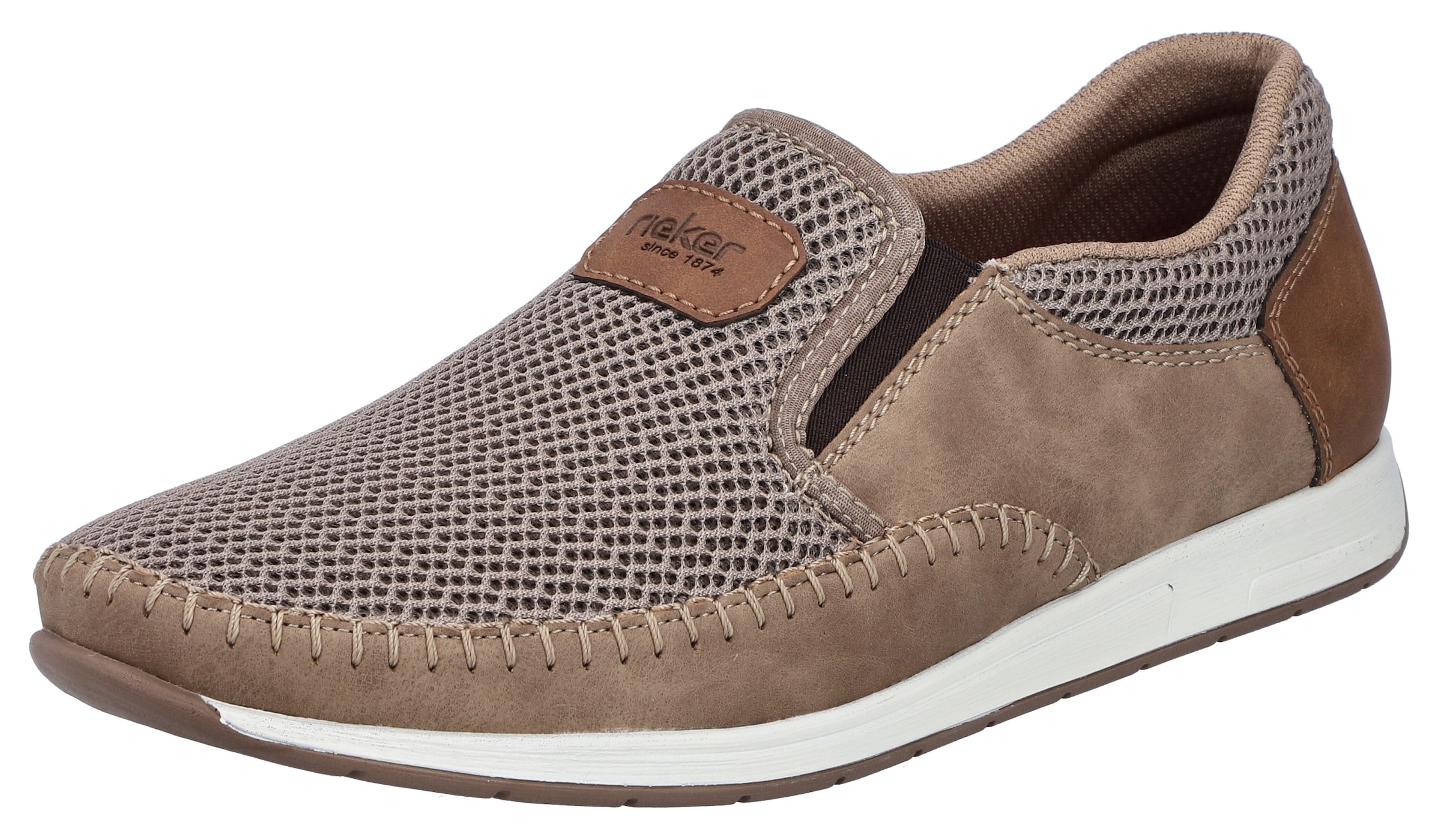 Rieker Slipper  Sneaker slip-on, chaussure à enfiler avec inserts stretch