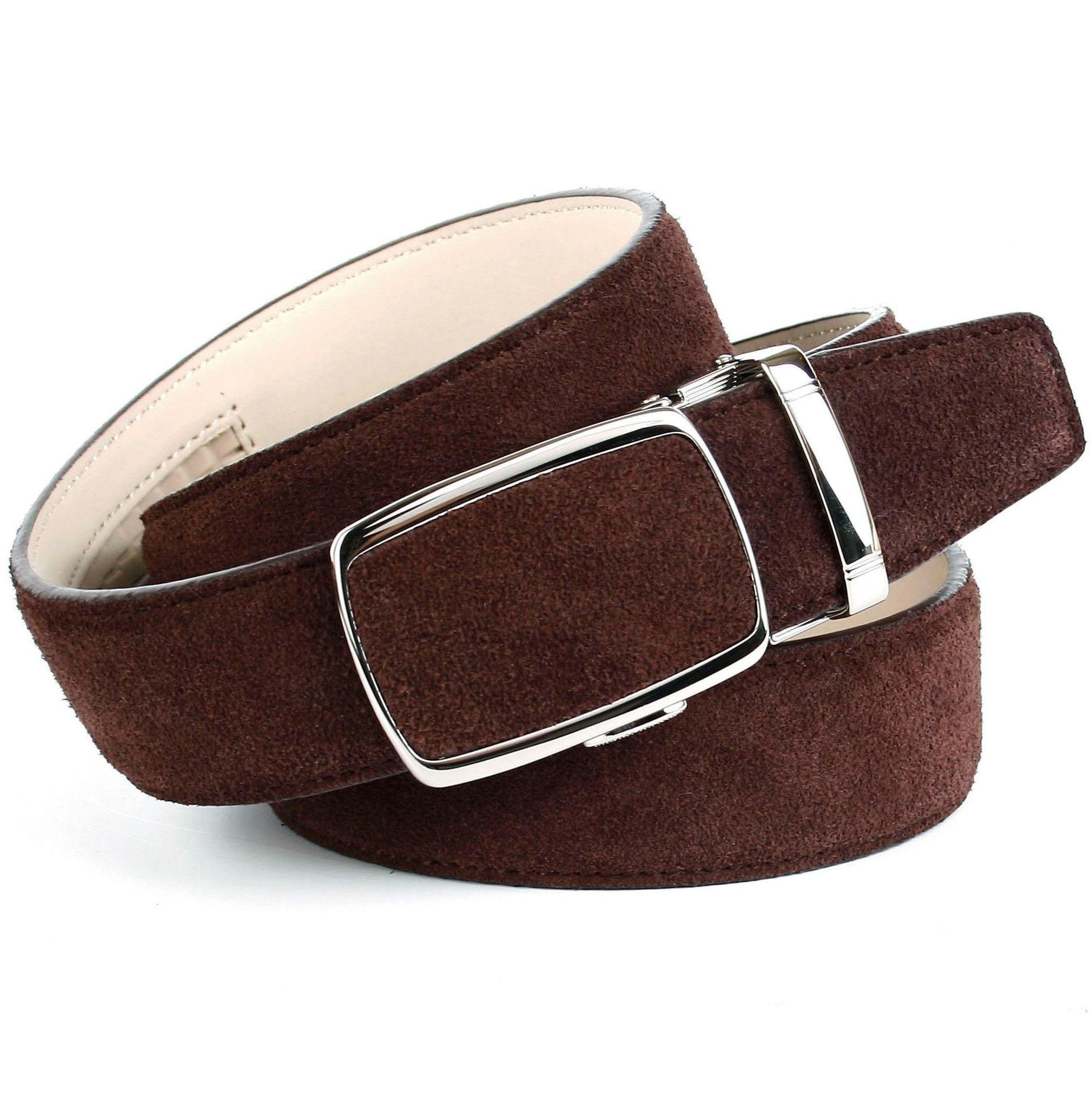 Image of Anthoni Crown Ledergürtel, Veloursleder in braun bei Ackermann Versand Schweiz