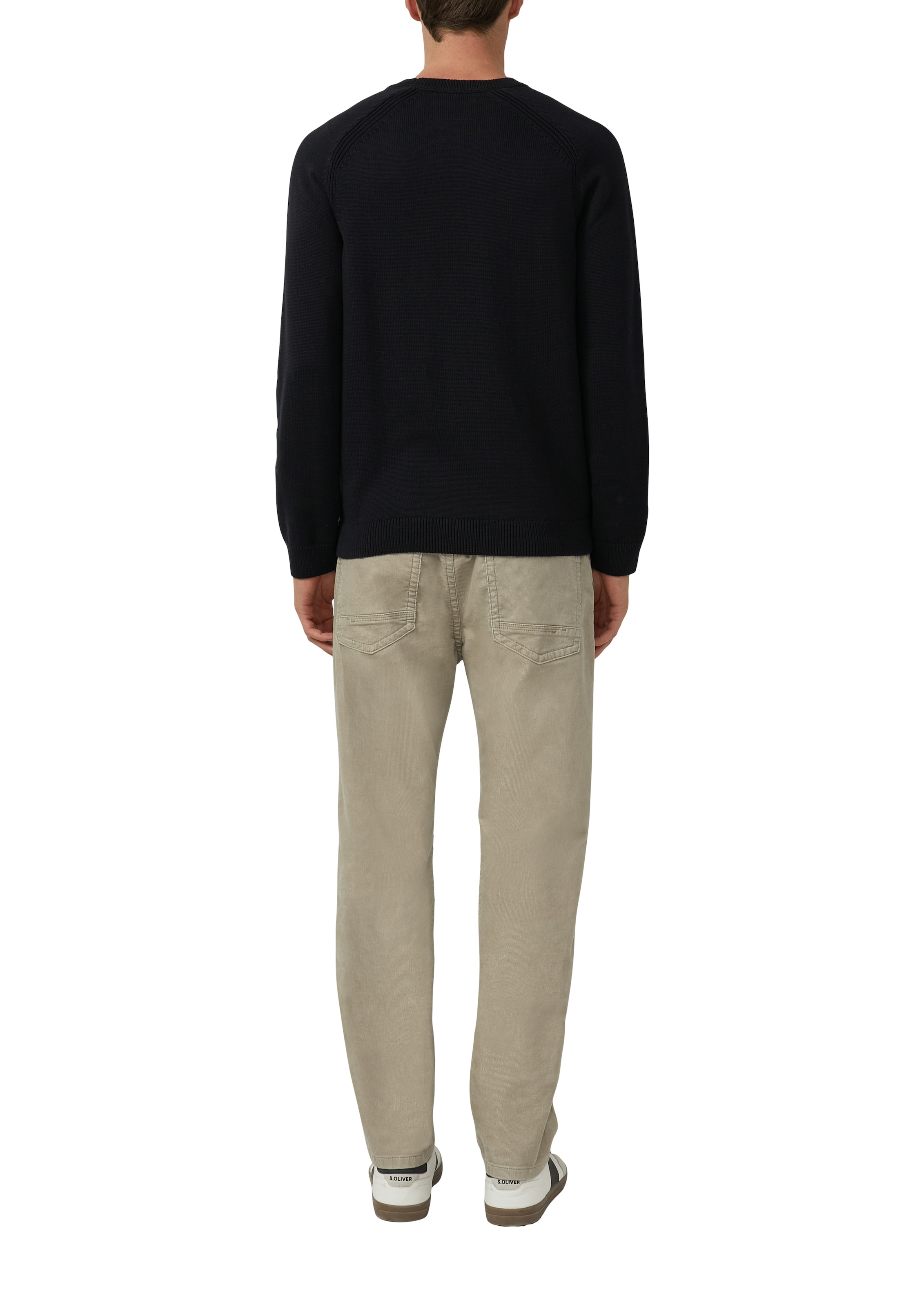 s.Oliver Pull à col rond mit Logo Stickerei