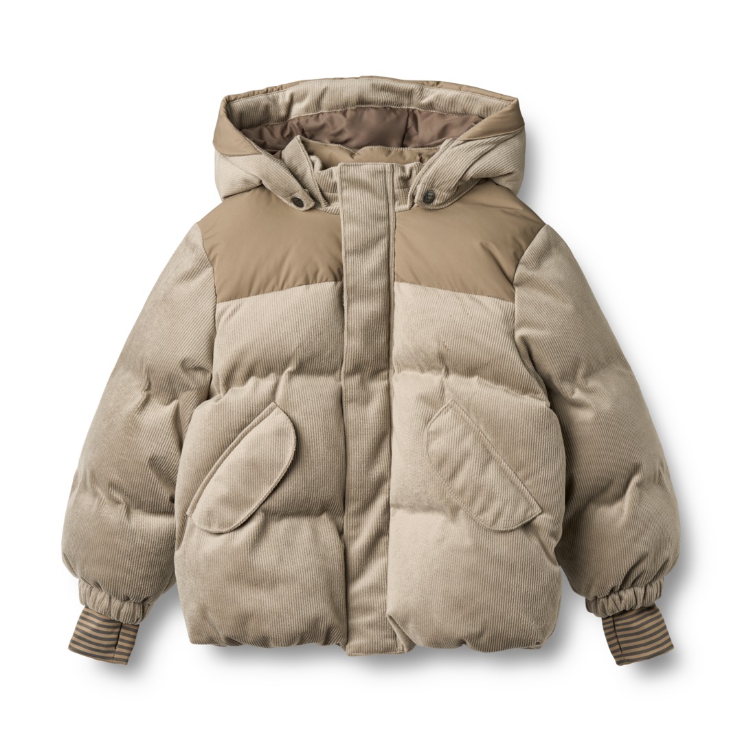 Wheat, Herren, WHEAT »Puffer Jacket Mads« mit Kapuze wasserdicht, atmungsaktiv, grau stone, 110, Funktionelle Jacke von WHEAT für Jungen
