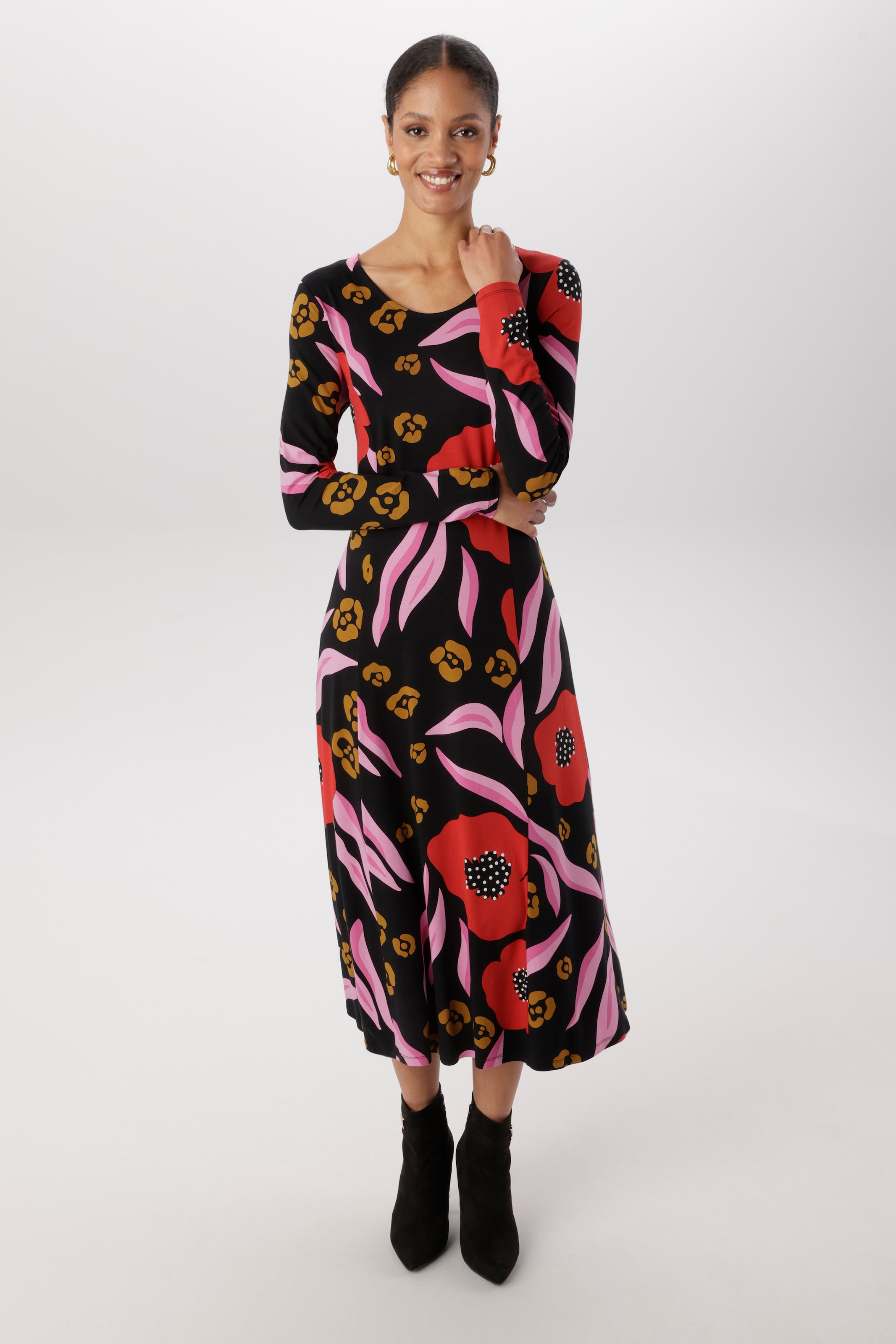Aniston SELECTED Robe midi en forme légère A-line - NOUVELLE COLLECTION