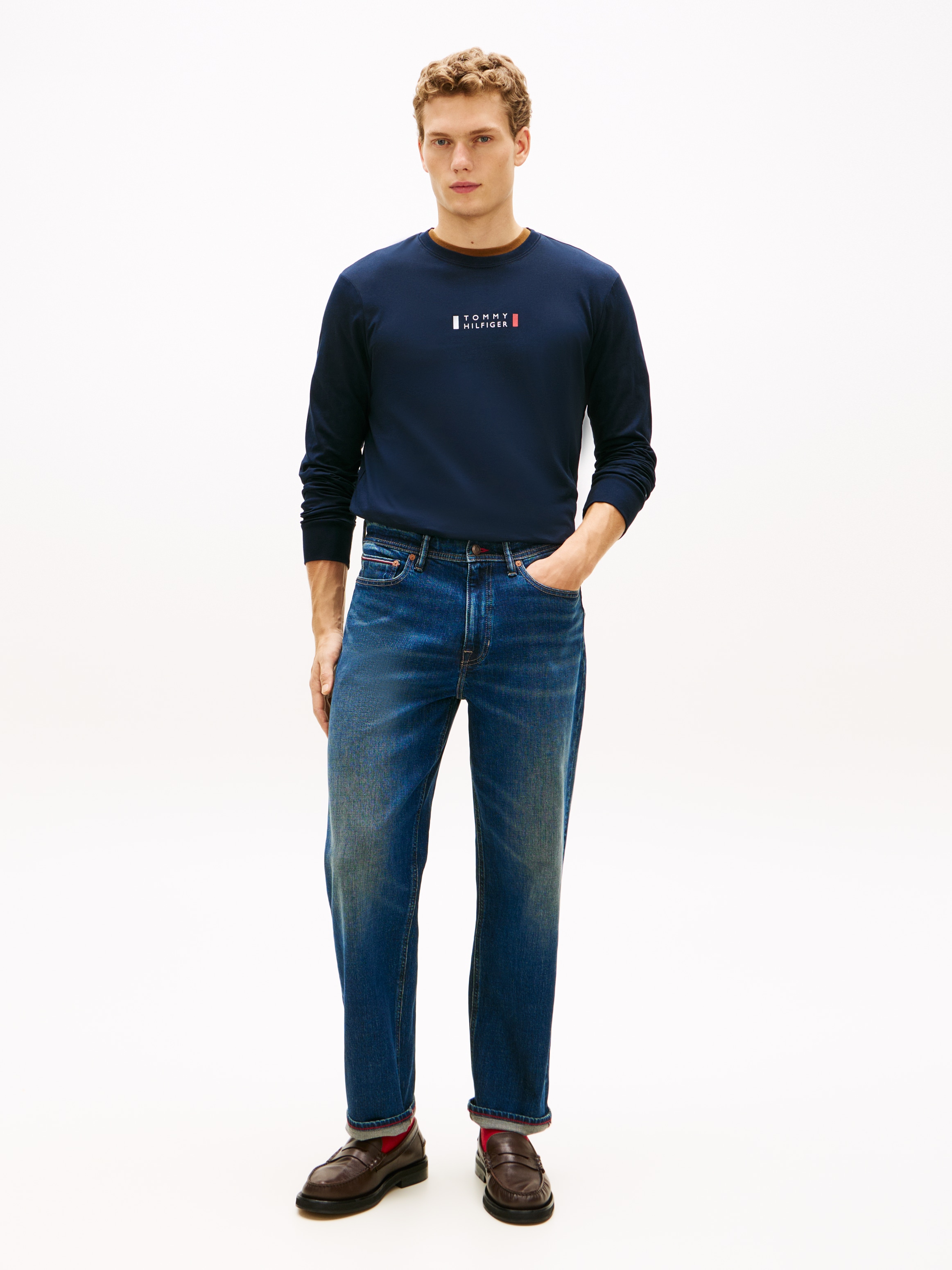 Tommy Hilfiger T-shirt à manches longues »BRAND LOVE« Jersey, Rundhals, mit Logo