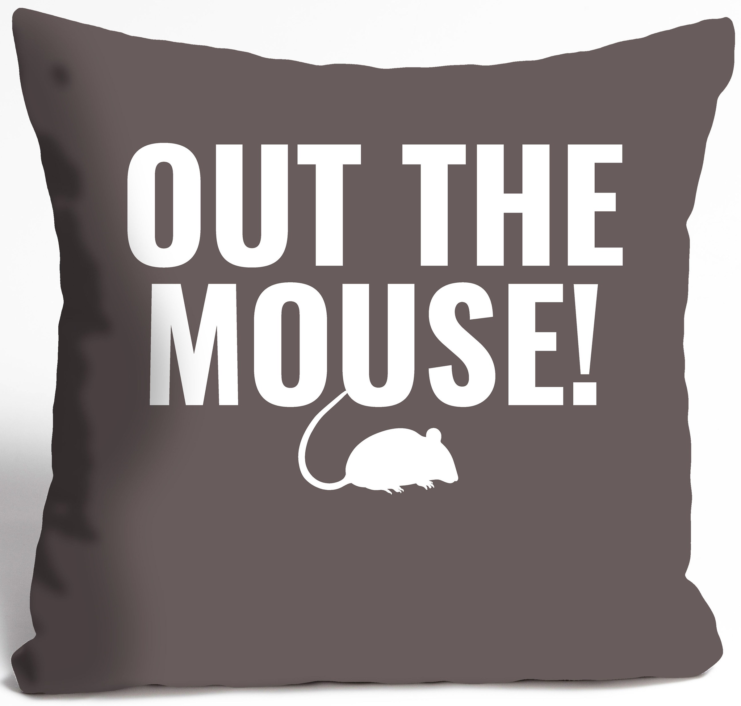 queence Dekokissen »OUT THE MOUSE!« Kissenhülle ohne Füllung, 1 Stück