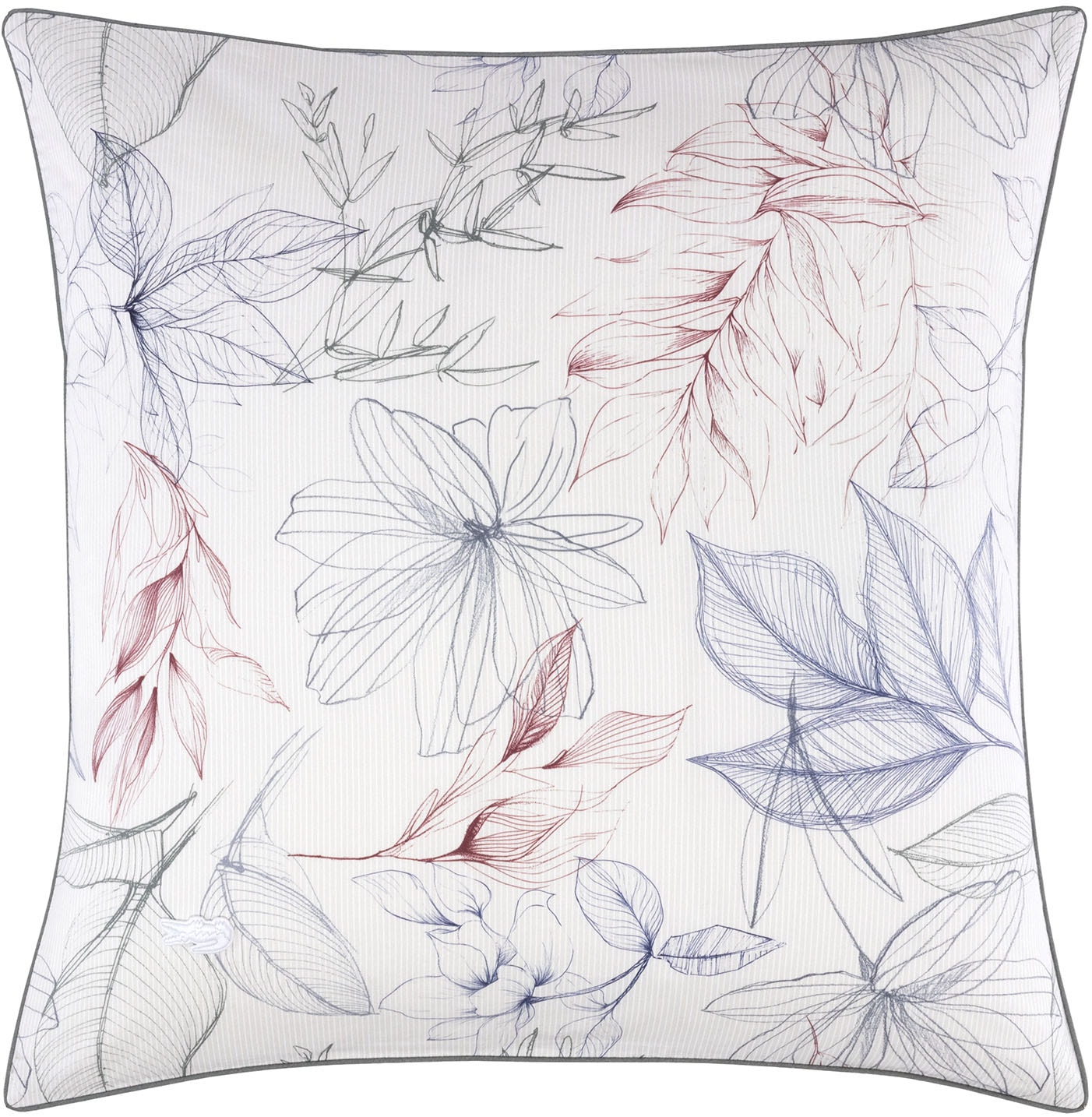 Lacoste Linge de lit réversible »LSKETCH« 2 pièces à partir de la taille 135x200 cm, PREMIUM, 100% coton, fleurs, réversible : rayures