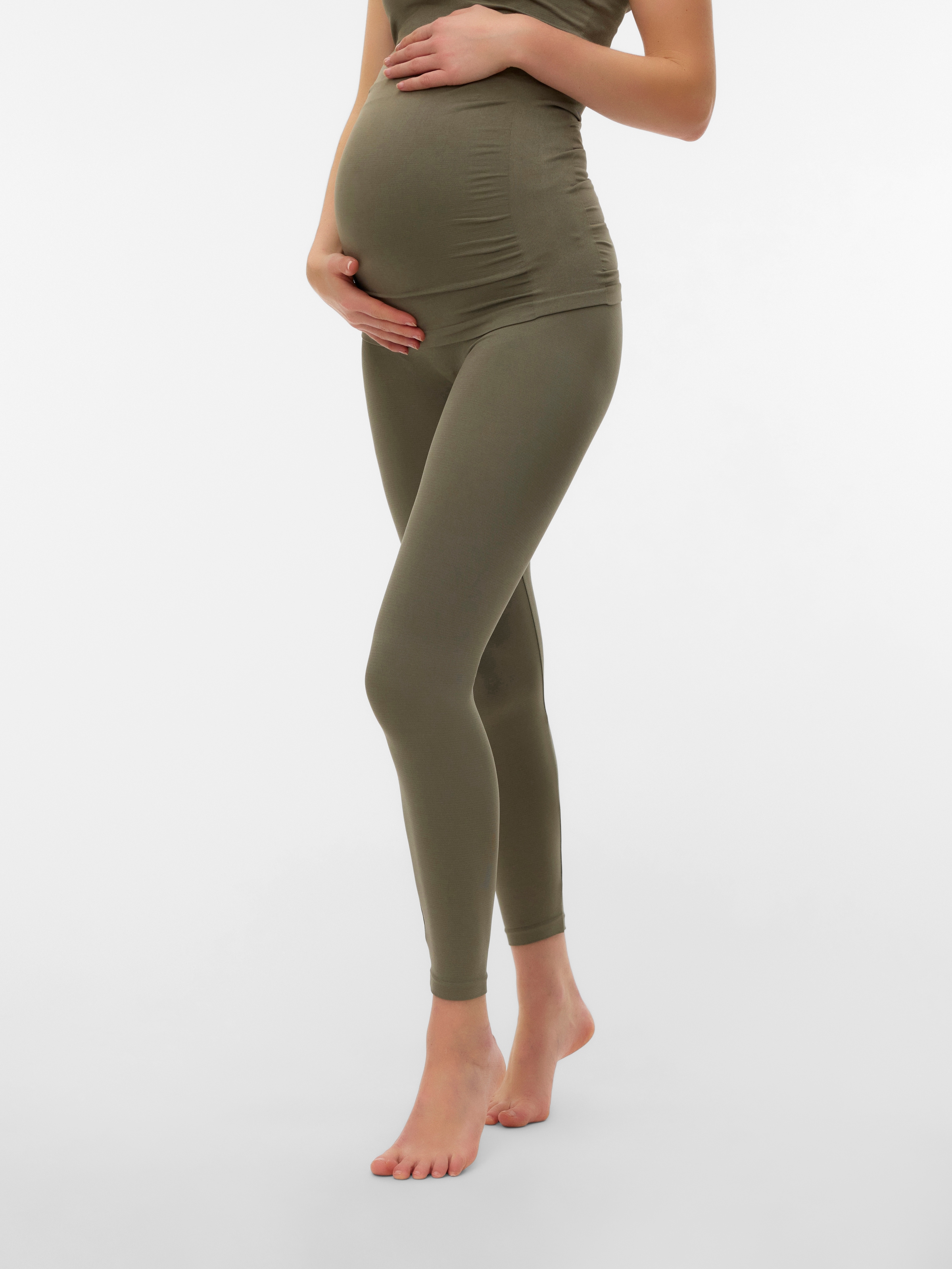 Image of Mamalicious Umstandsleggings "MLTIA JEANNE LEGGING NOOS A." Materialmix, regular fit