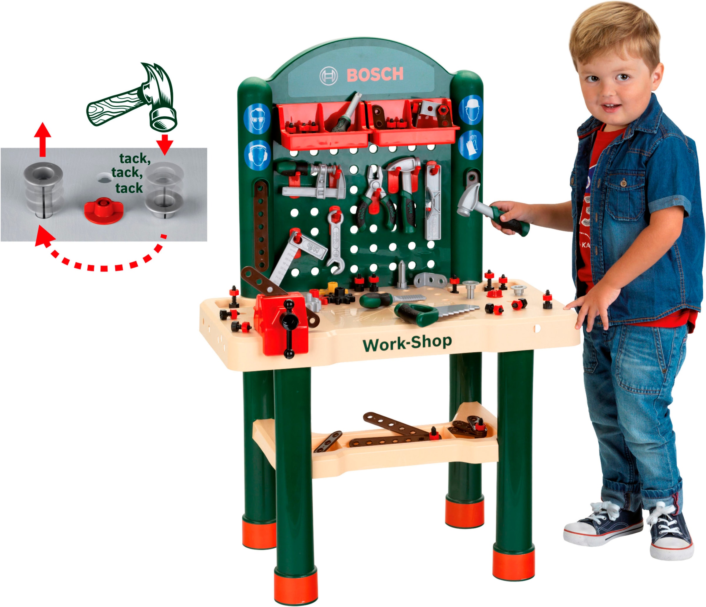 Klein Spielwerkbank »Bosch, Work-Shop«, (Set), Made in Germany