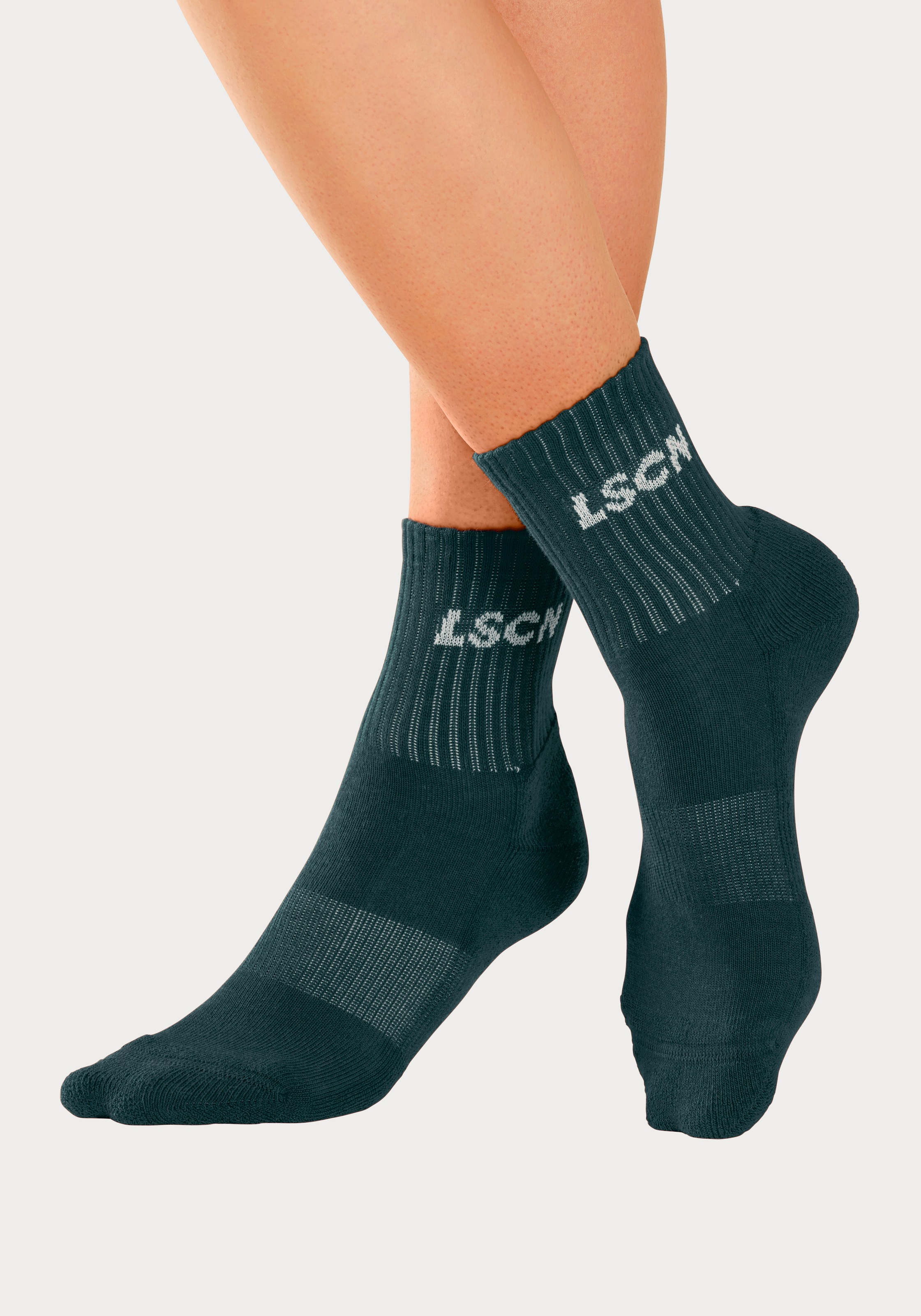 LSCN by LASCANA Tennissocken, (Packung, 2 Paar), mit Halbfussfrottee