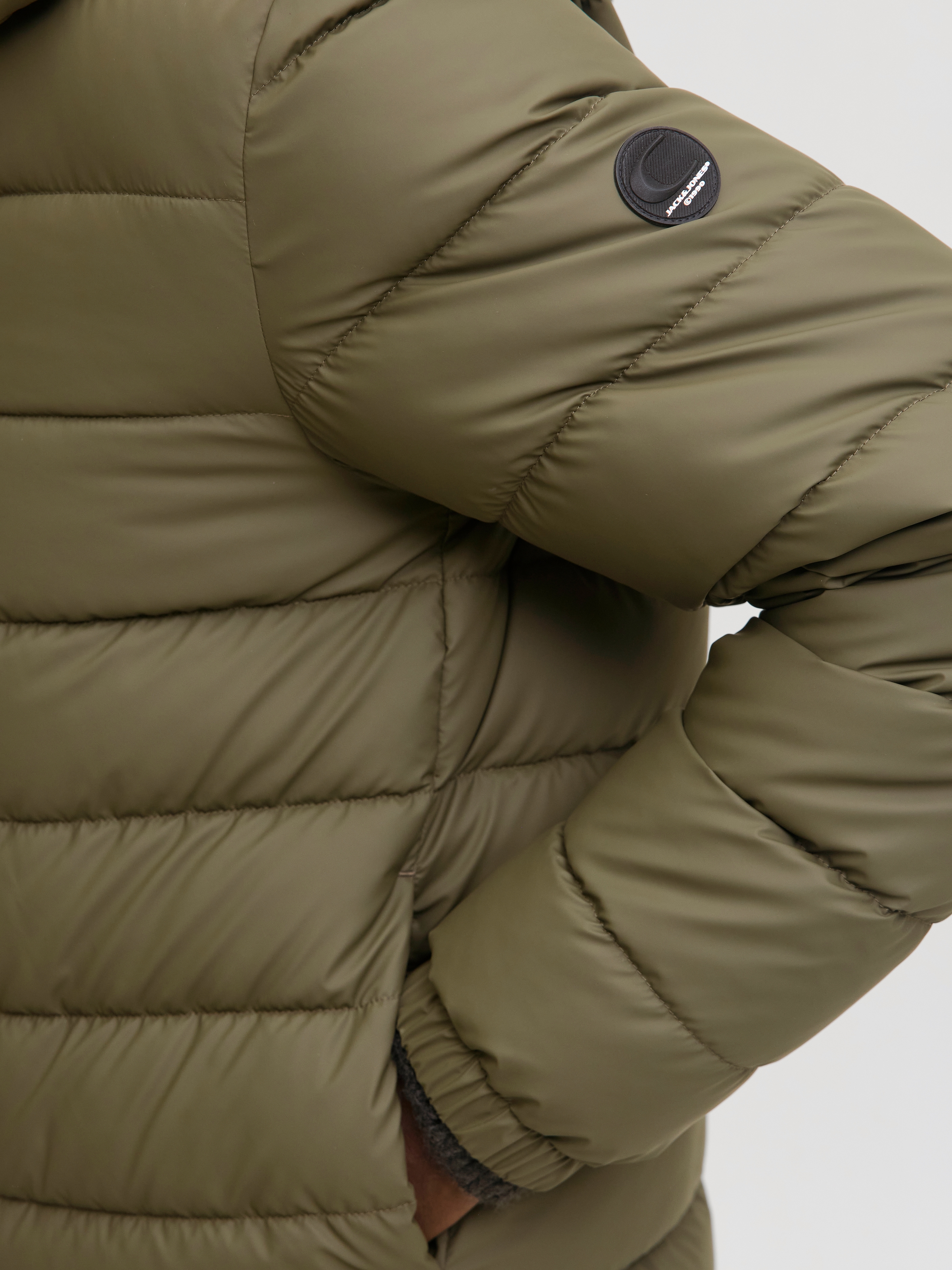 Jack & Jones Veste matelassée »JCOPOINT PU PUFFER JACKET BF« mit Kapuze