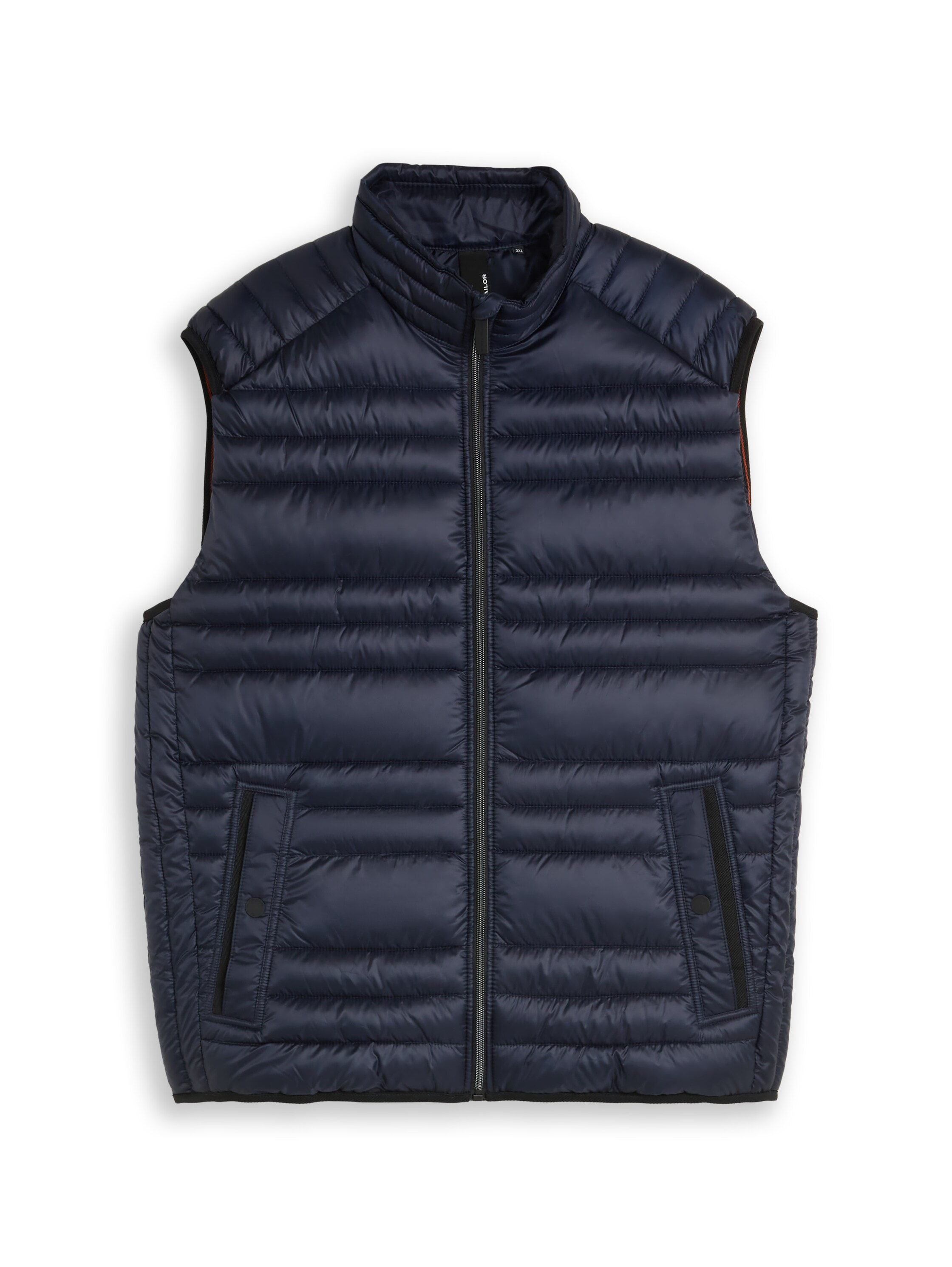 TOM TAILOR PLUS Gilet matelassé avec col montant et fermeture éclair / grandes tailles
