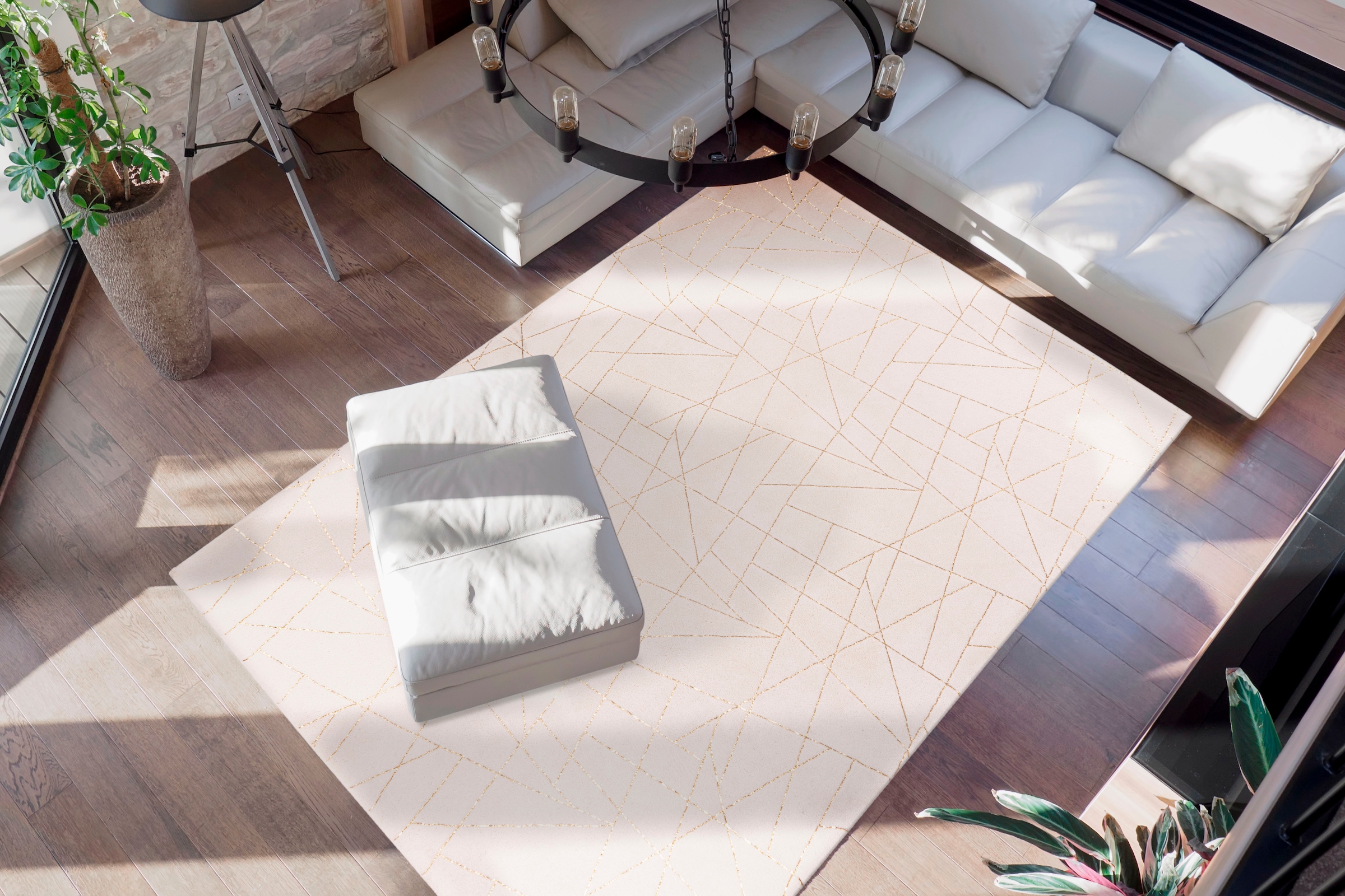 me gusta Tapis »Bijou 125« Rectangulaire 20 mm Höhe effet brillant, poil doux, salon, chambre