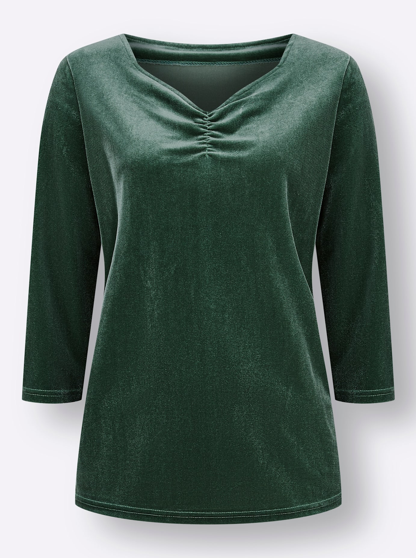 Classic Basics 3/4-Arm-Shirt »Samtshirt« 1 Stk. tlg.